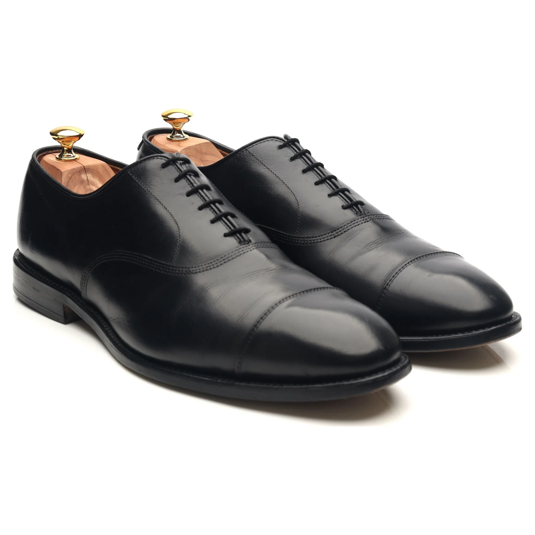 'Park Avenue' Black Leather Oxford UK 11.5 US 12 E - Image 7