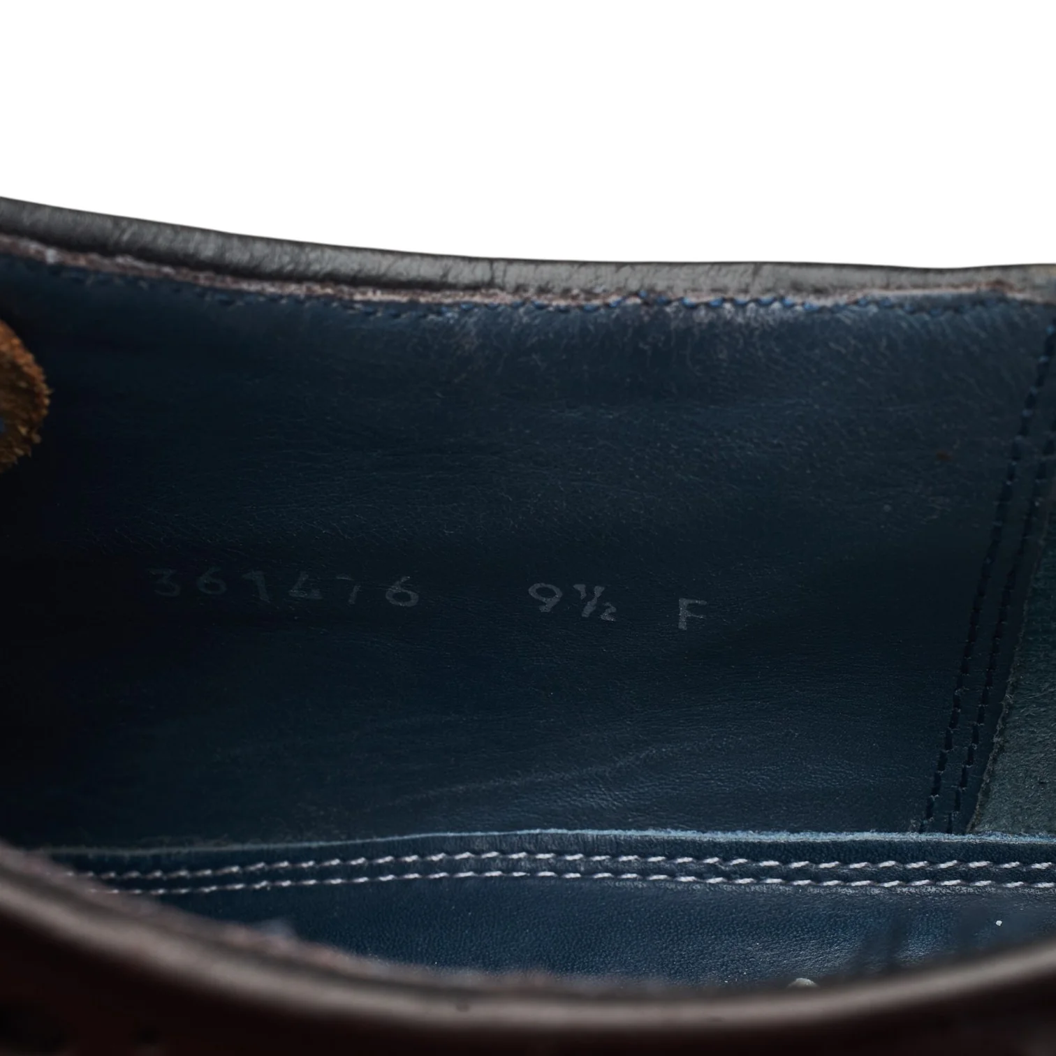 'Anderson' Burgundy Leather Derby Brogues UK 9.5 F - Image 7