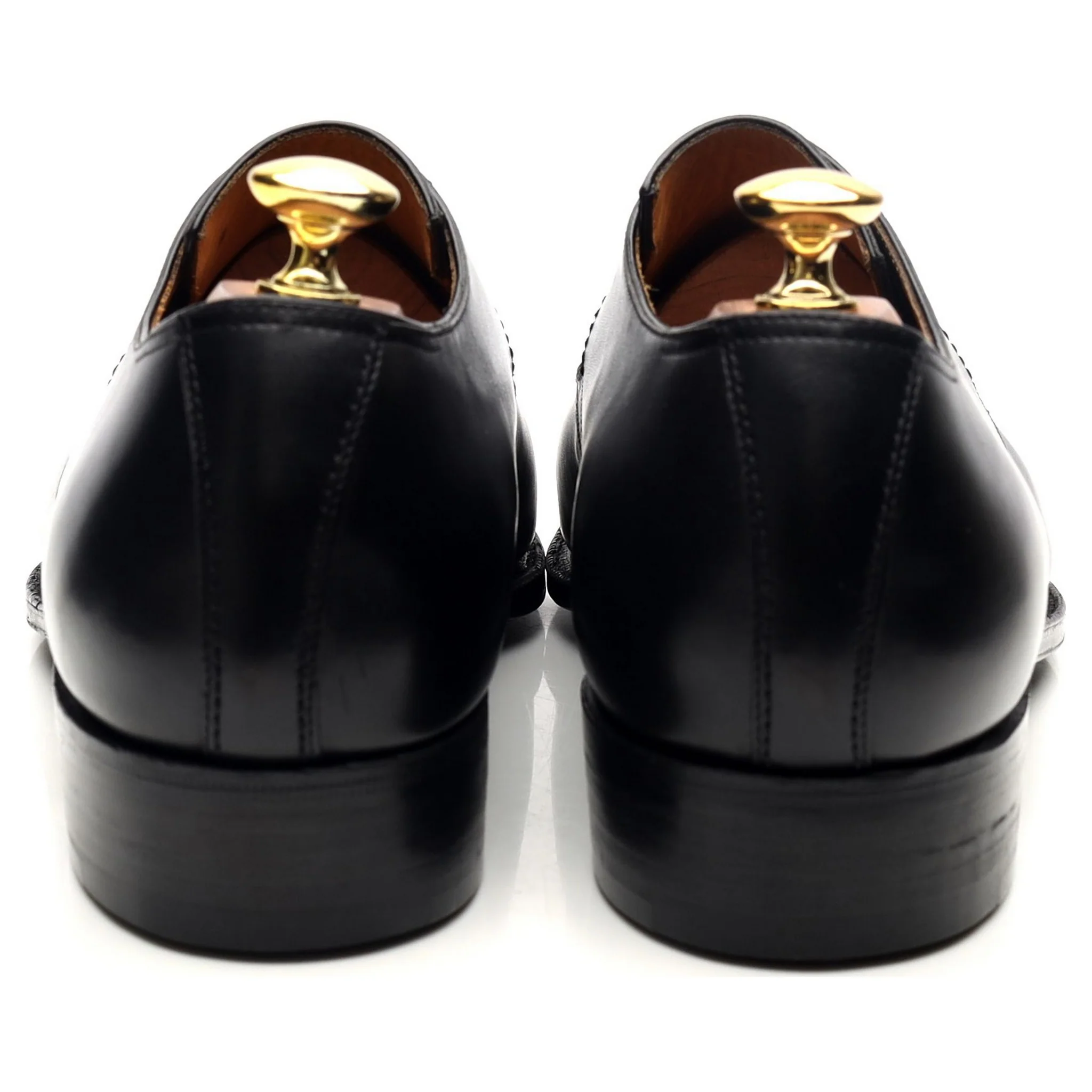 'Sergio' Black Leather Derby UK 8.5 E - Image 4