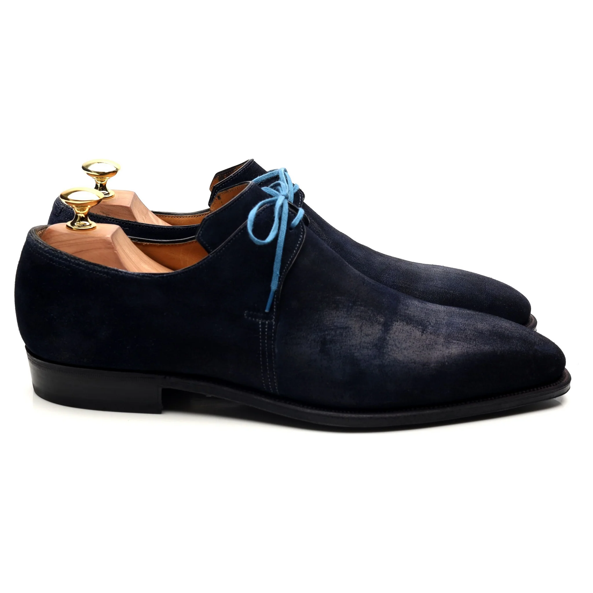 'Arca' Navy Blue Suede Derby UK 8 E - Image 6
