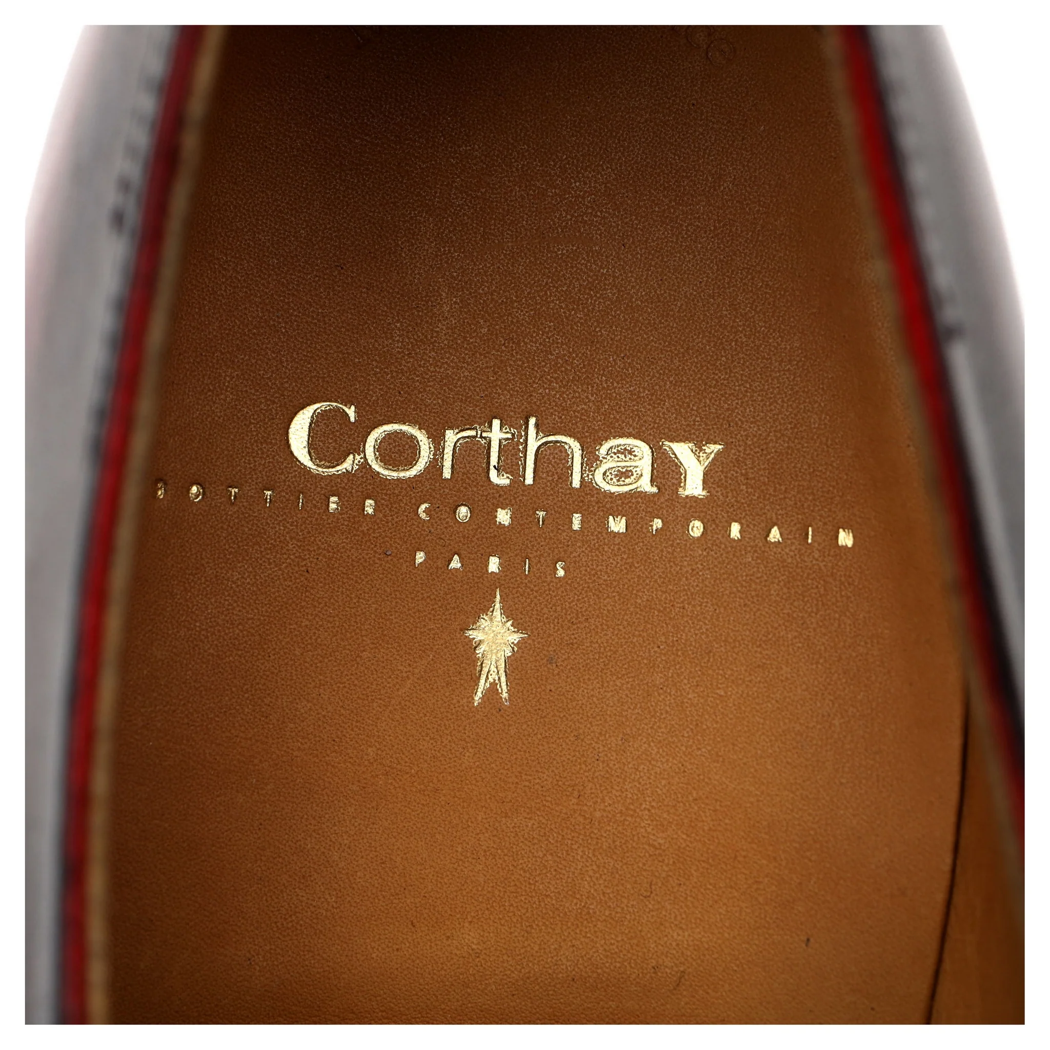 'Arca' Black Red Leather Derby UK 7 - Image 12