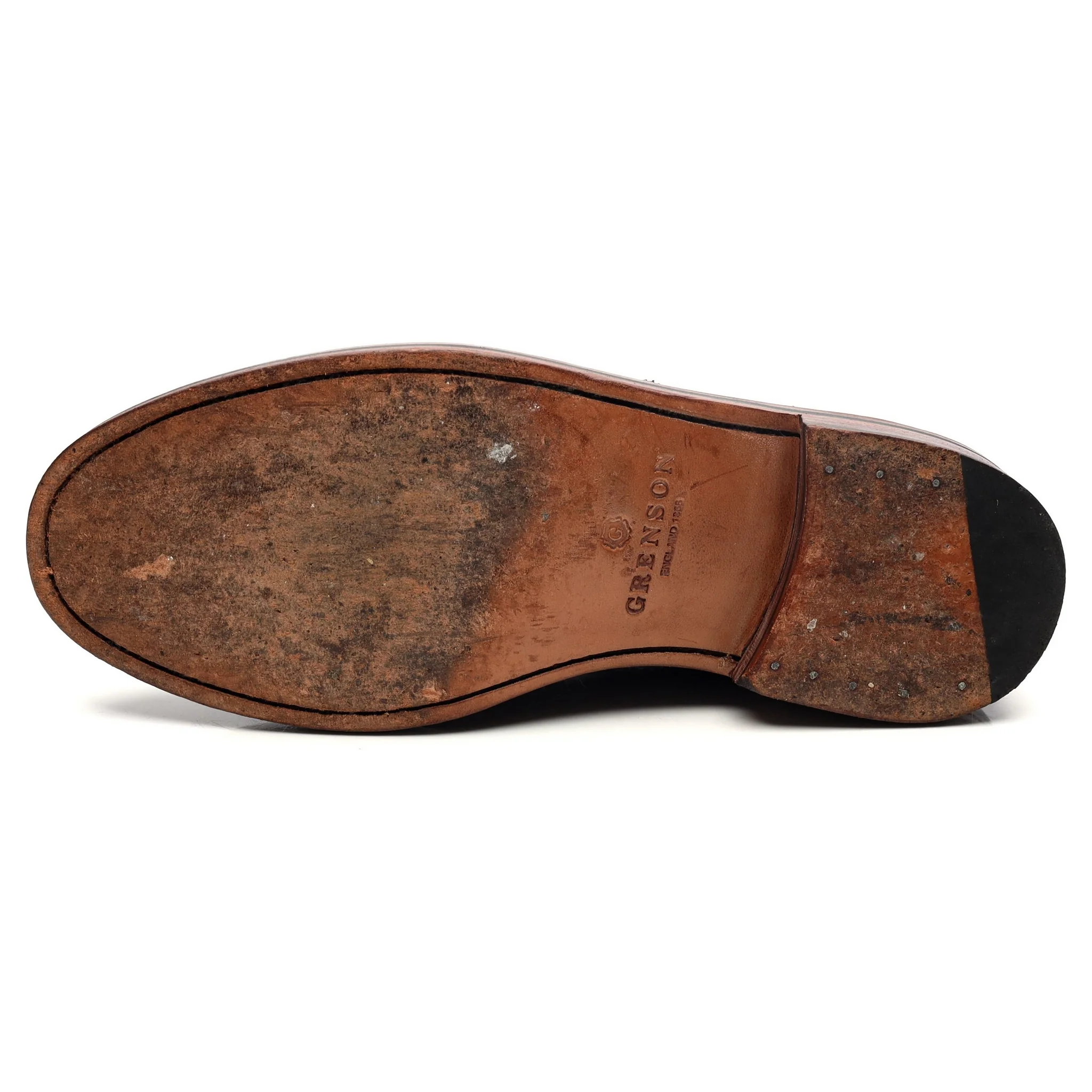 'Archie' Black Leather Derby Brogues UK 10.5 G - Image 10