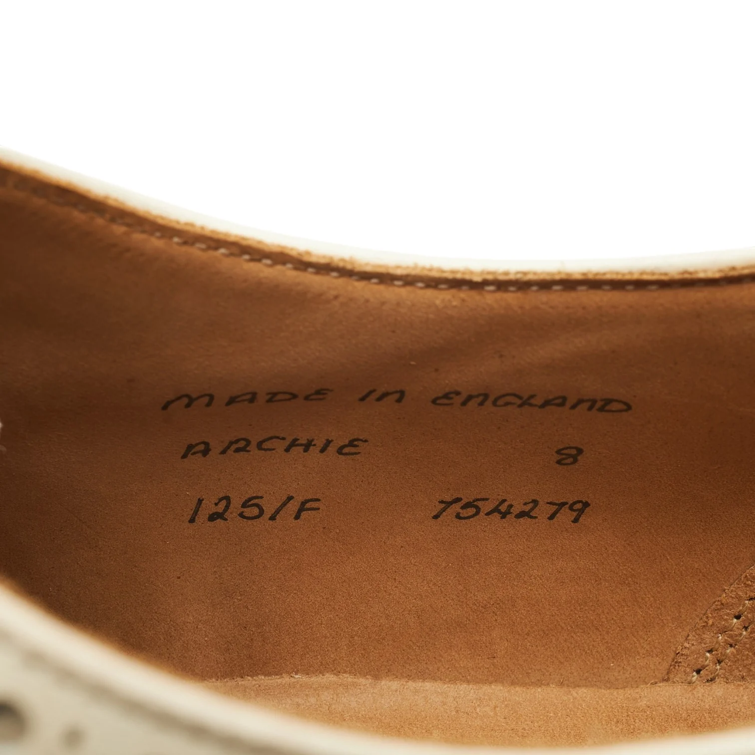 'Archie' Brown & Cream Leather Oxford Spectator Brogues UK 8 F - Image 7