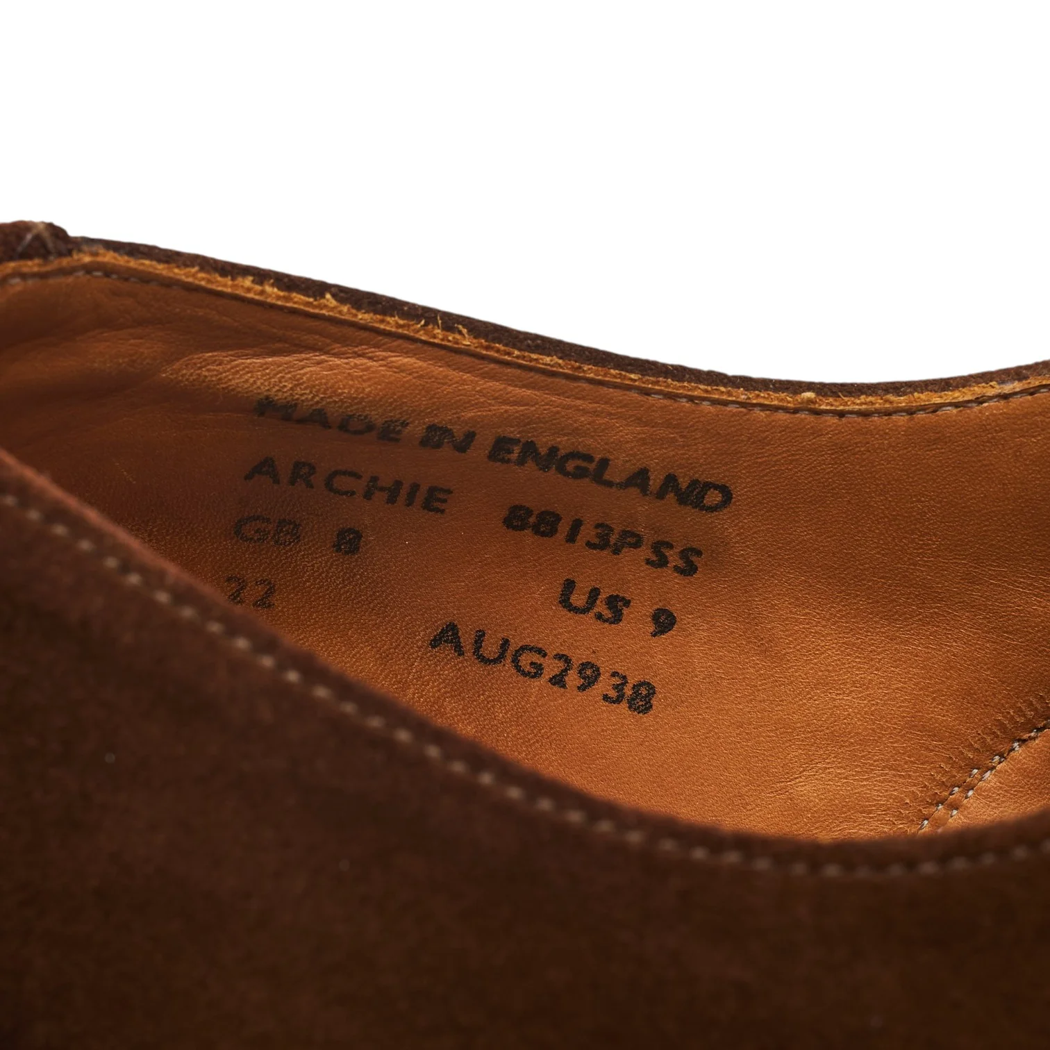 'Archie' Brown Suede Derby UK 8 - Image 8