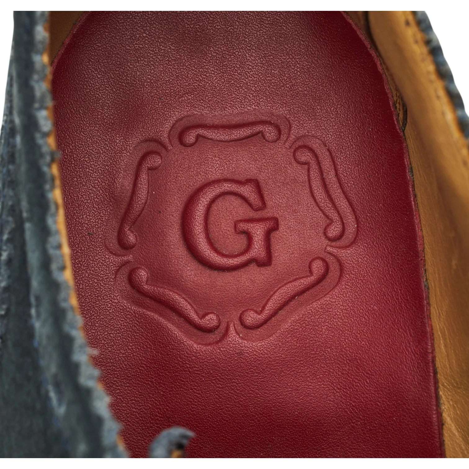'Archie' Navy Blue Nubuck Derby Brogues UK 8 G - Image 6