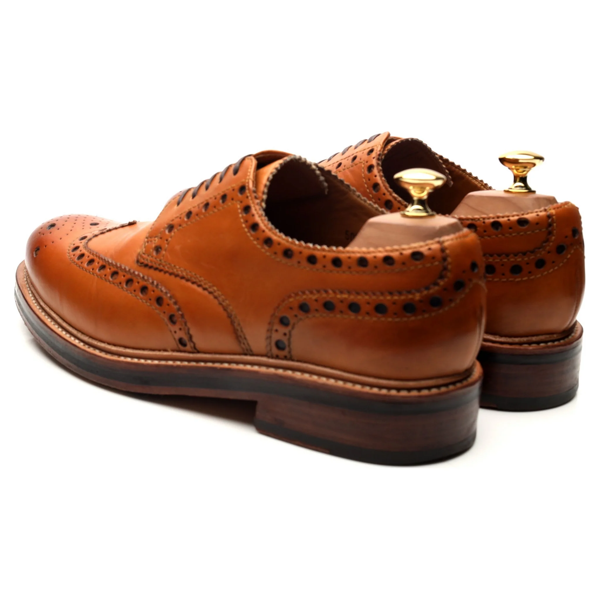 'Archie' Tan Brown Derby Brogues UK 10 G - Image 3