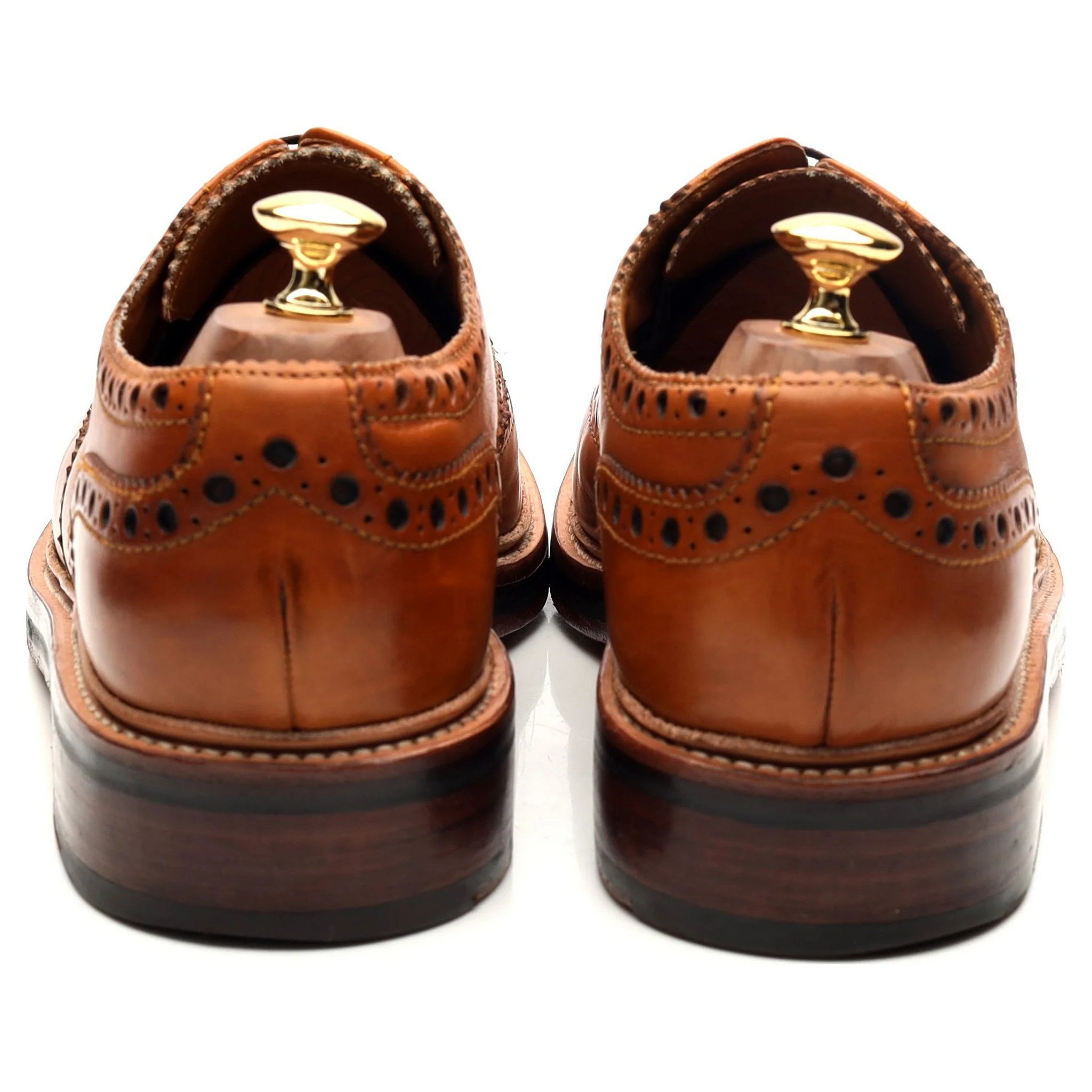 'Archie' Tan Brown Derby Brogues UK 10 G - Image 4