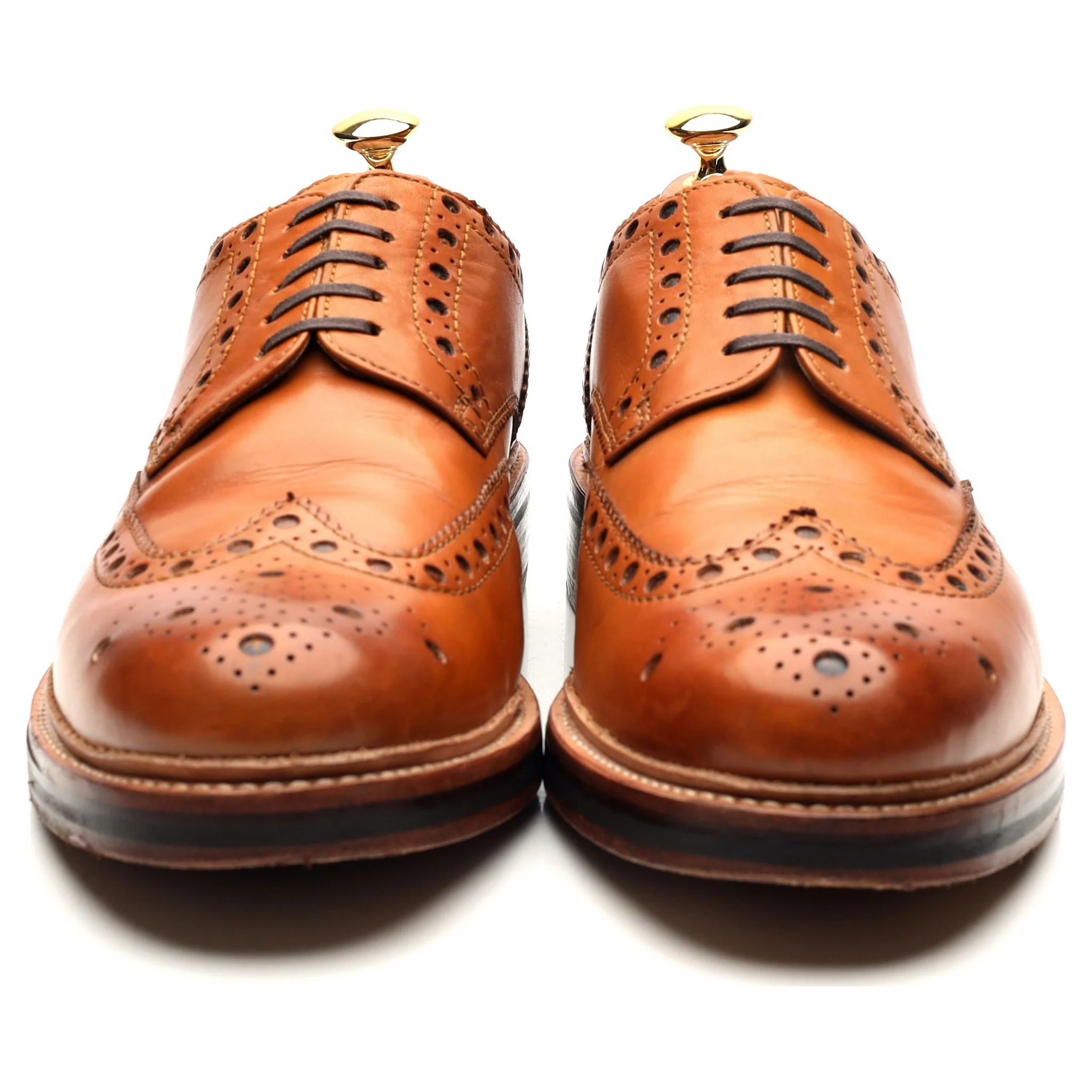 'Archie' Tan Brown Derby Brogues UK 10 G - Image 8