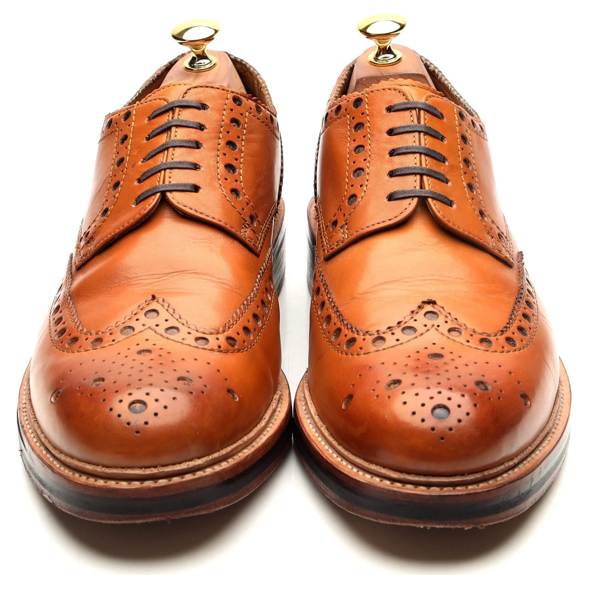 'Archie' Tan Brown Derby Brogues UK 10 G - Image 9