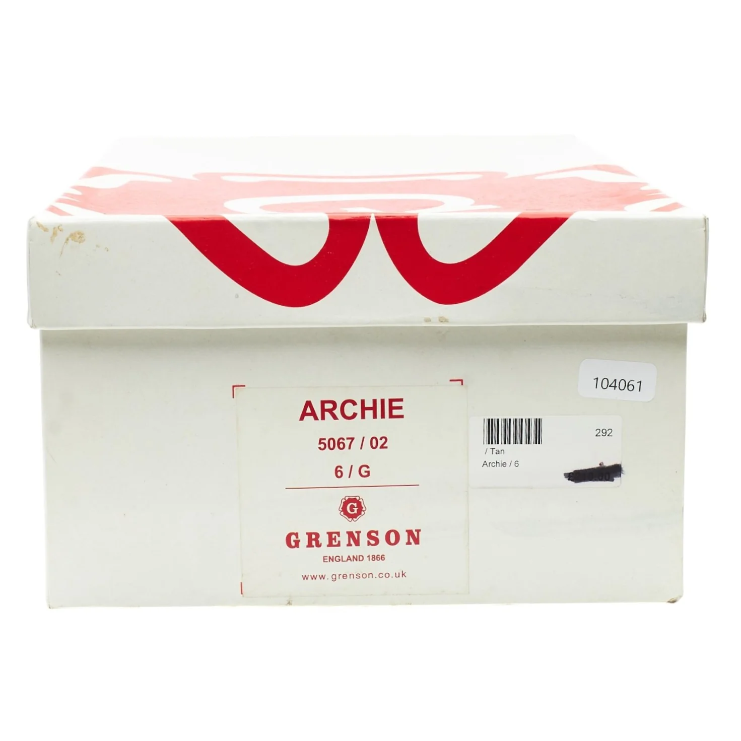'Archie' Tan Brown Leather Derby Brogues UK 6 G - Image 8