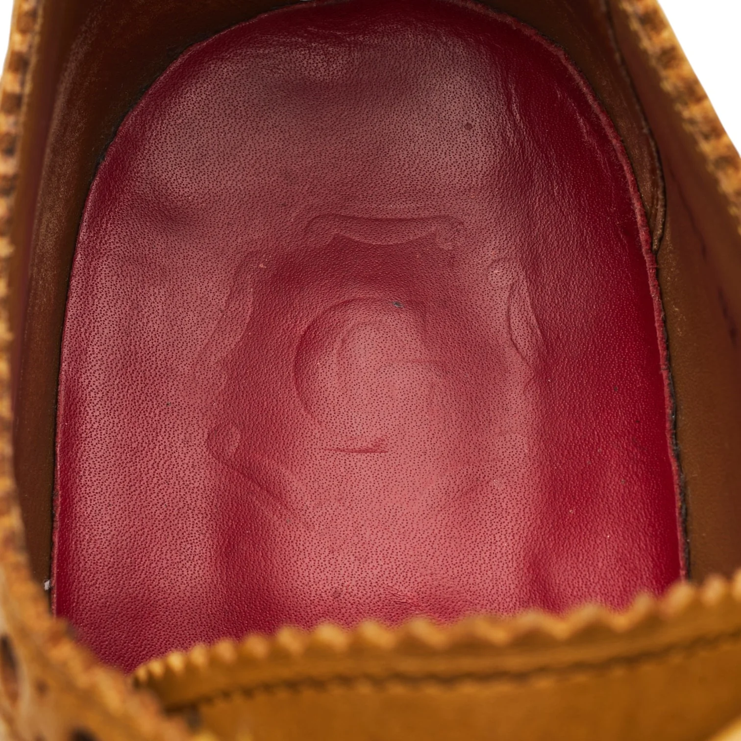 'Archie' Tan Brown Leather Derby Brogues UK 9 G - Image 6