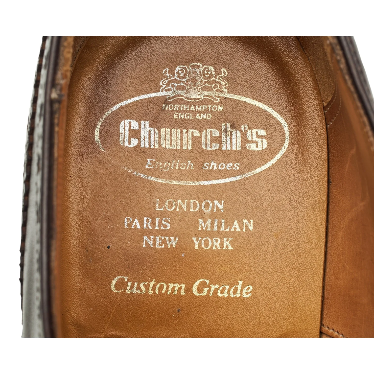 'Arncliffe' Dark Brown Leather Derby Brogues UK 10 F - Image 6