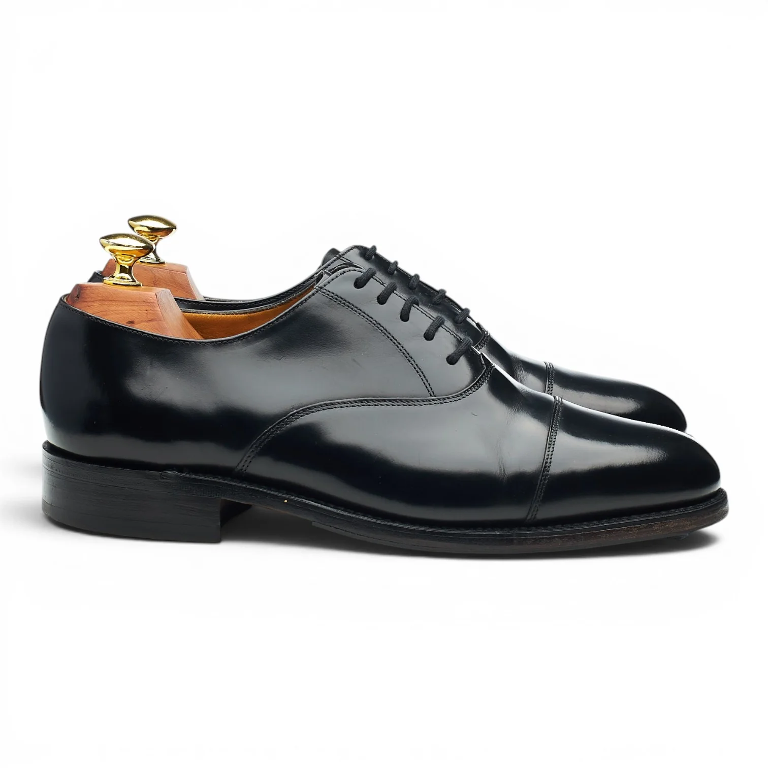 'Arnold' Black Leather Oxford UK 7.5 G