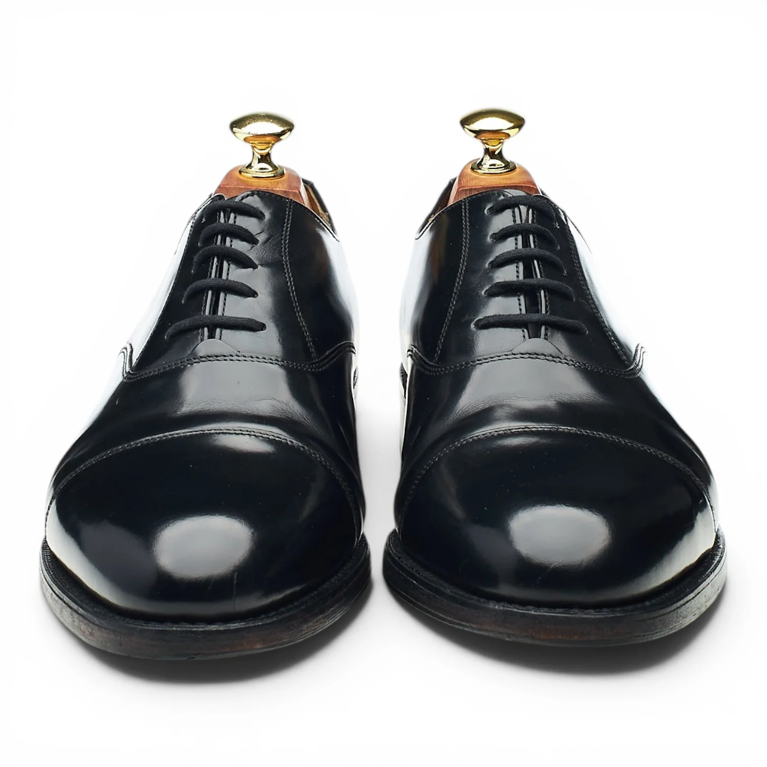 'Arnold' Black Leather Oxford UK 7.5 G - Image 2