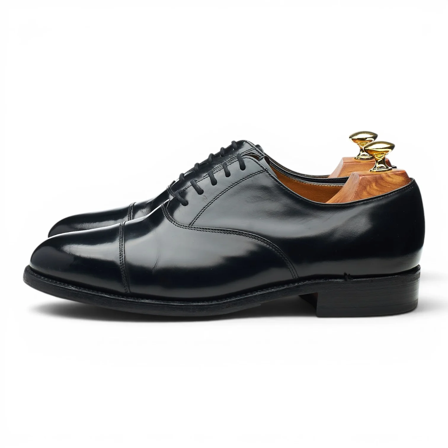 'Arnold' Black Leather Oxford UK 7.5 G - Image 3
