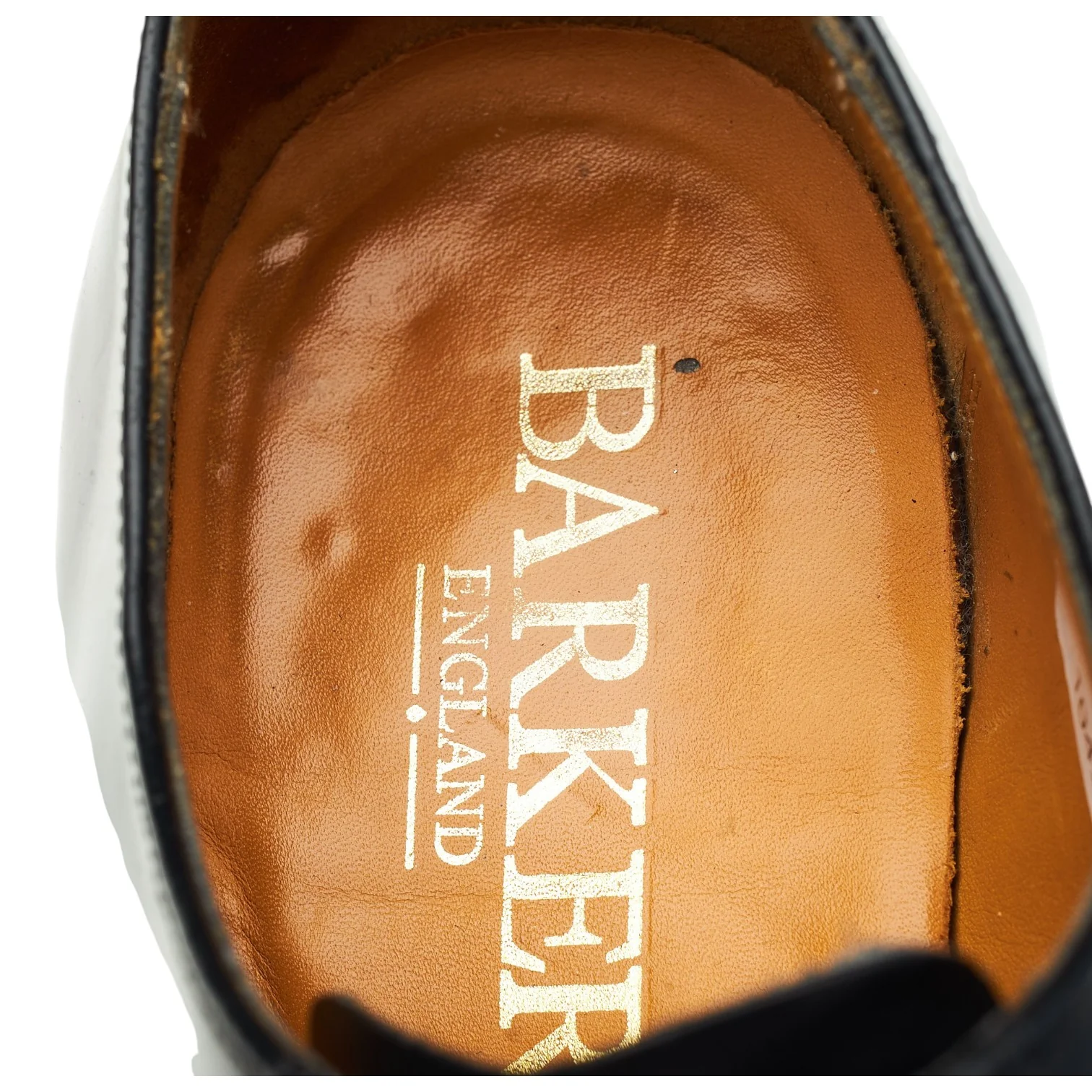 'Arnold' Black Leather Oxford UK 7.5 G - Image 6