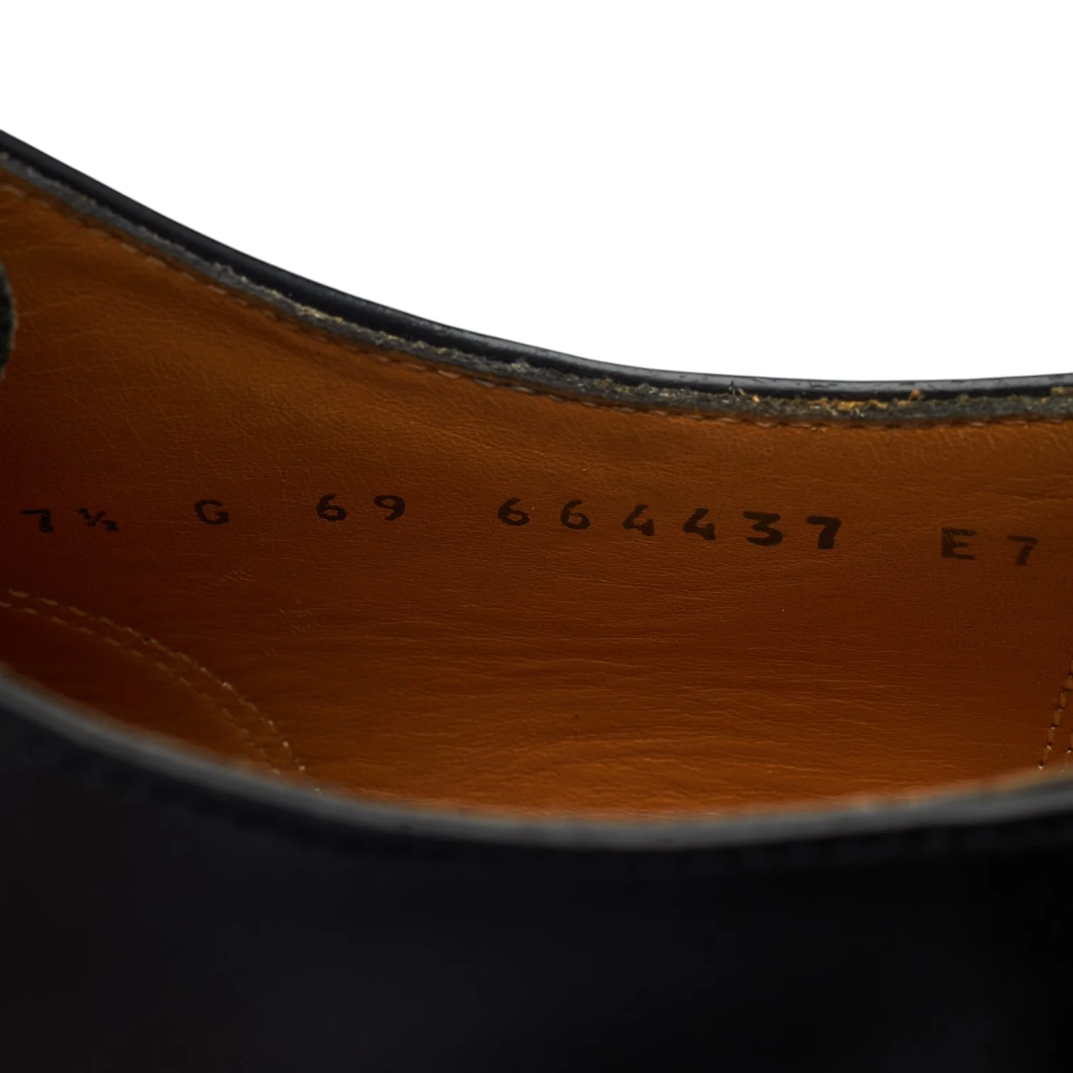 'Arnold' Black Leather Oxford UK 7.5 G - Image 7