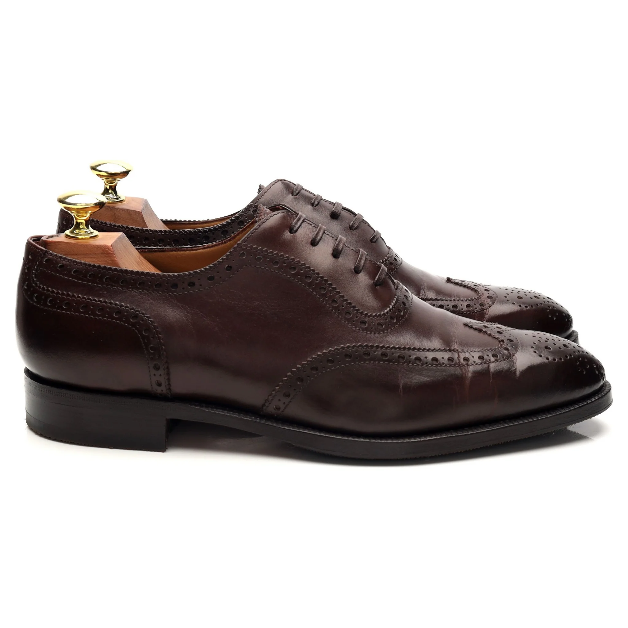 'Art. 3202' Brown Leather Oxford Brogues UK 7.5