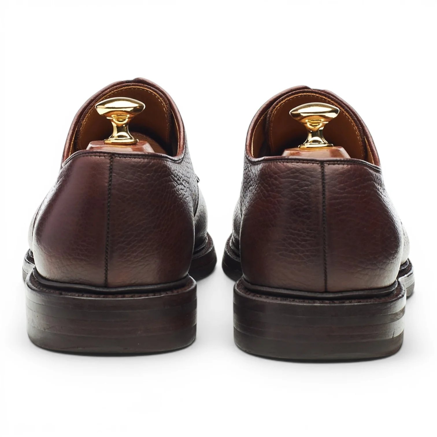 'Ashdown' Dark Brown Grain Leather Derby UK 9 E - Image 4