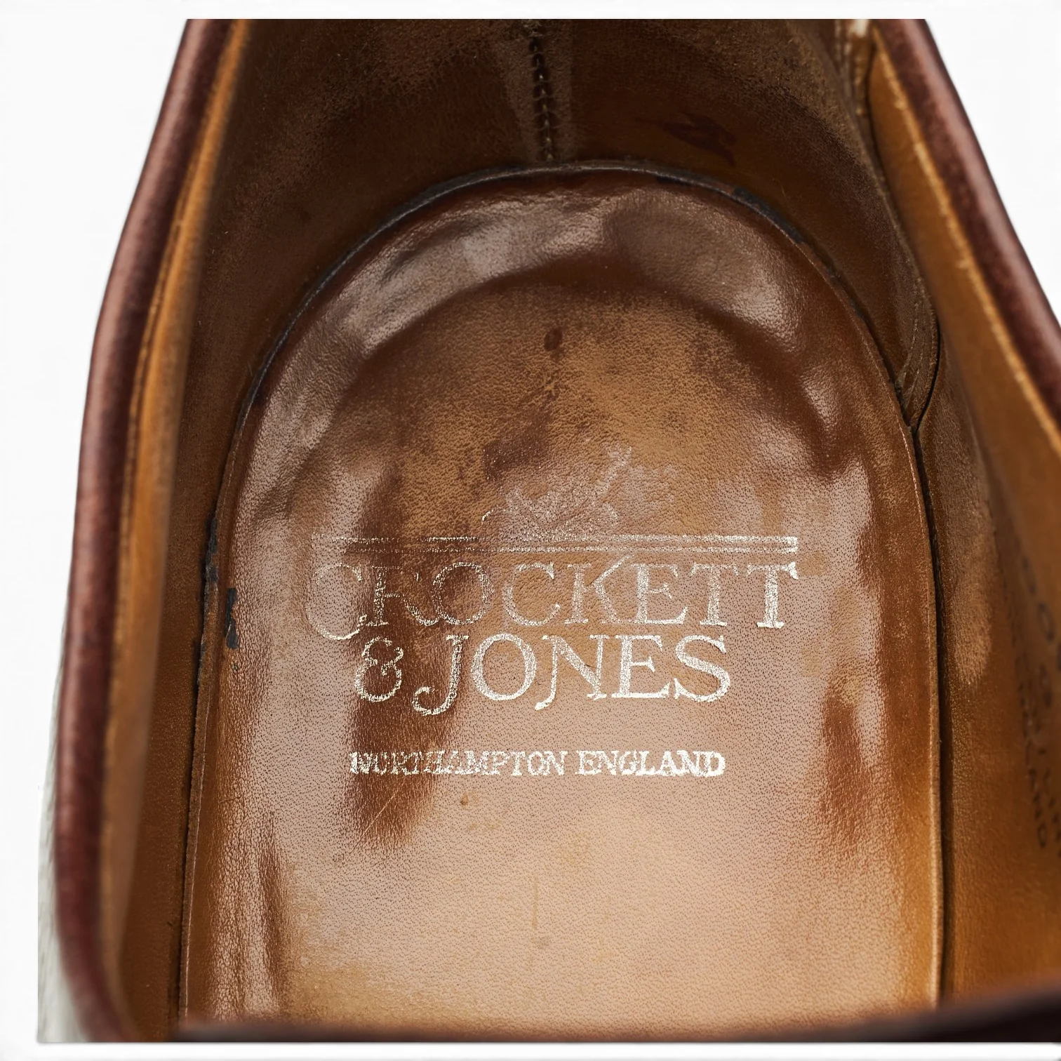 'Ashdown' Dark Brown Grain Leather Derby UK 9 E - Image 6