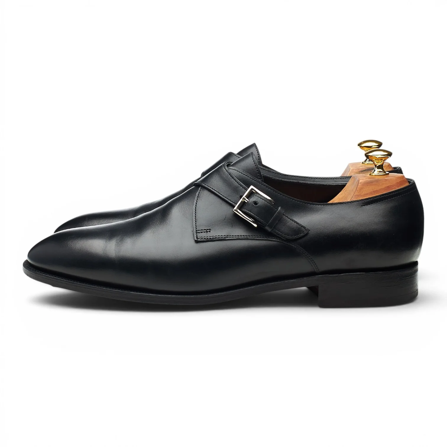 'Ashill' Black Leather Monk Strap UK 11 EE - Image 3