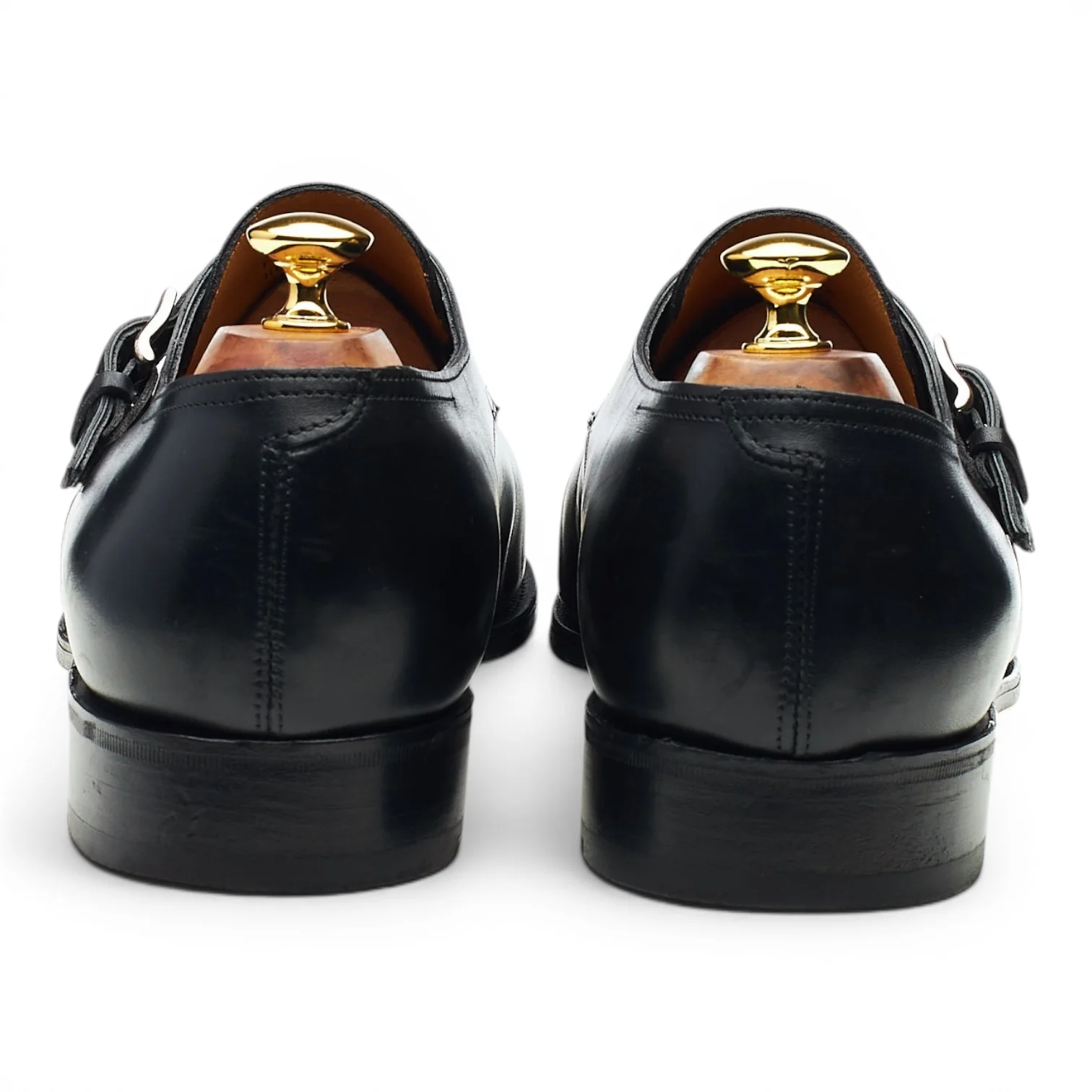 'Ashill' Black Leather Monk Strap UK 11 EE - Image 4