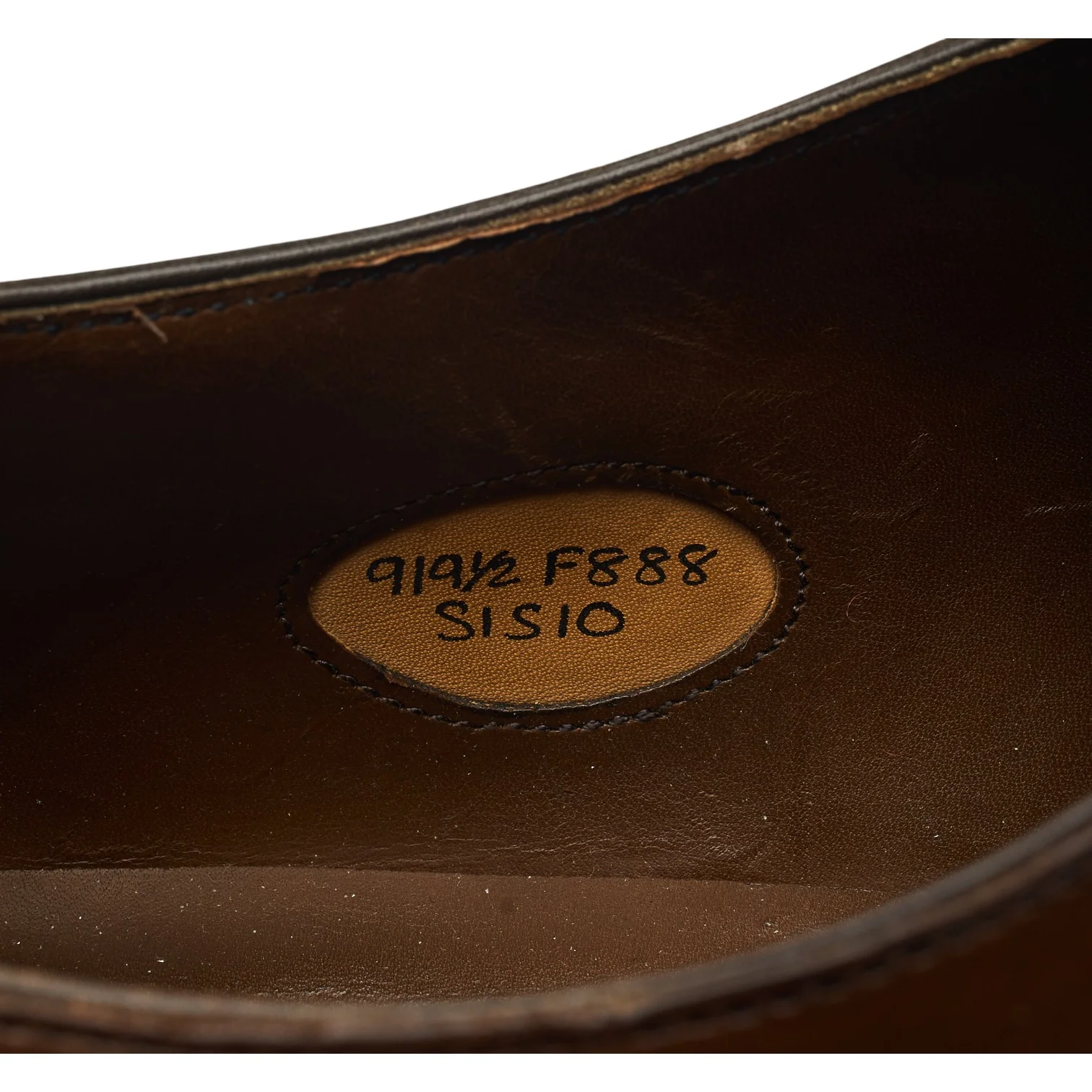 'Asquith' Brown Leather Oxford Brogues UK 9 F - Image 8