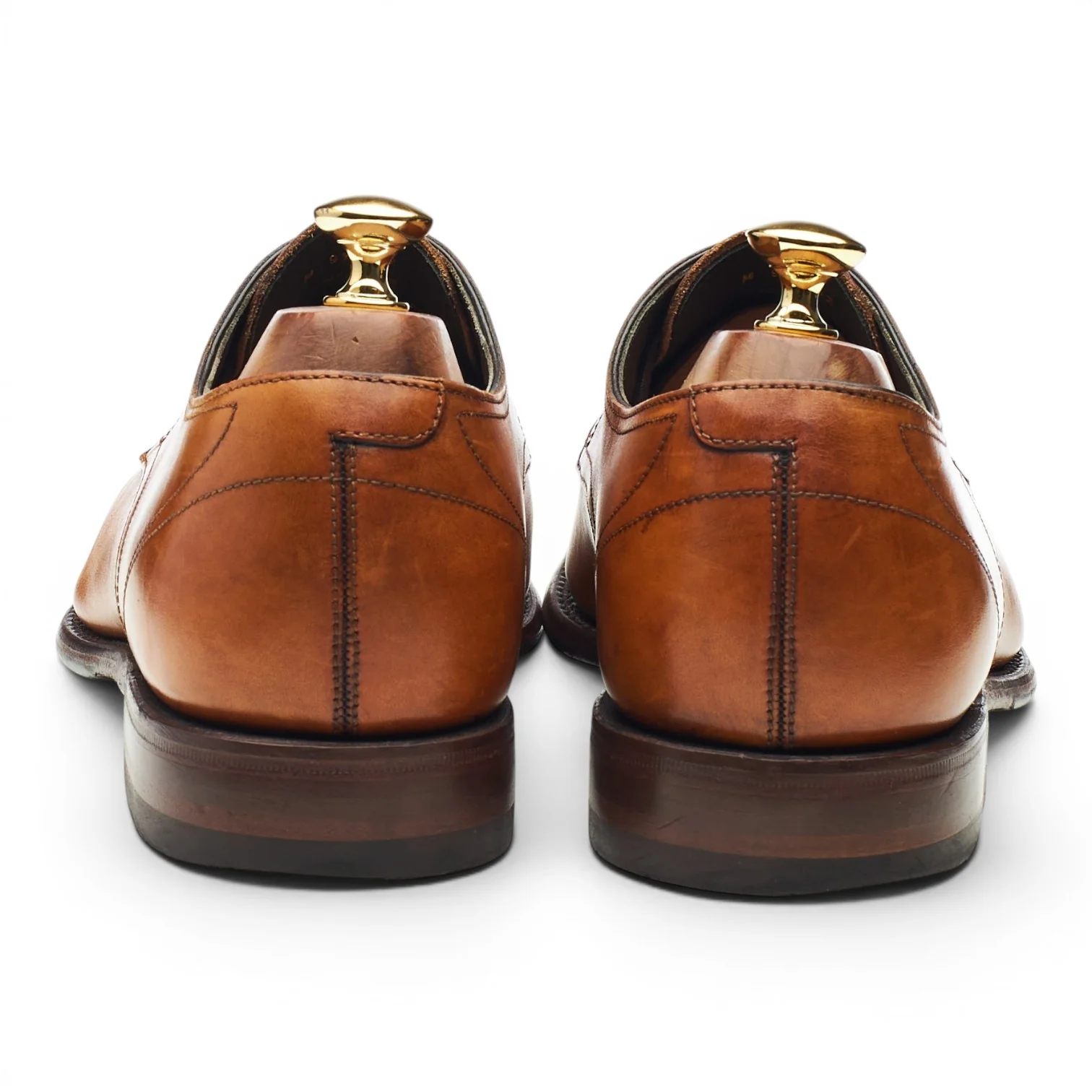 'Atherton' Tan Brown Leather Derby UK 9.5 F - Image 4