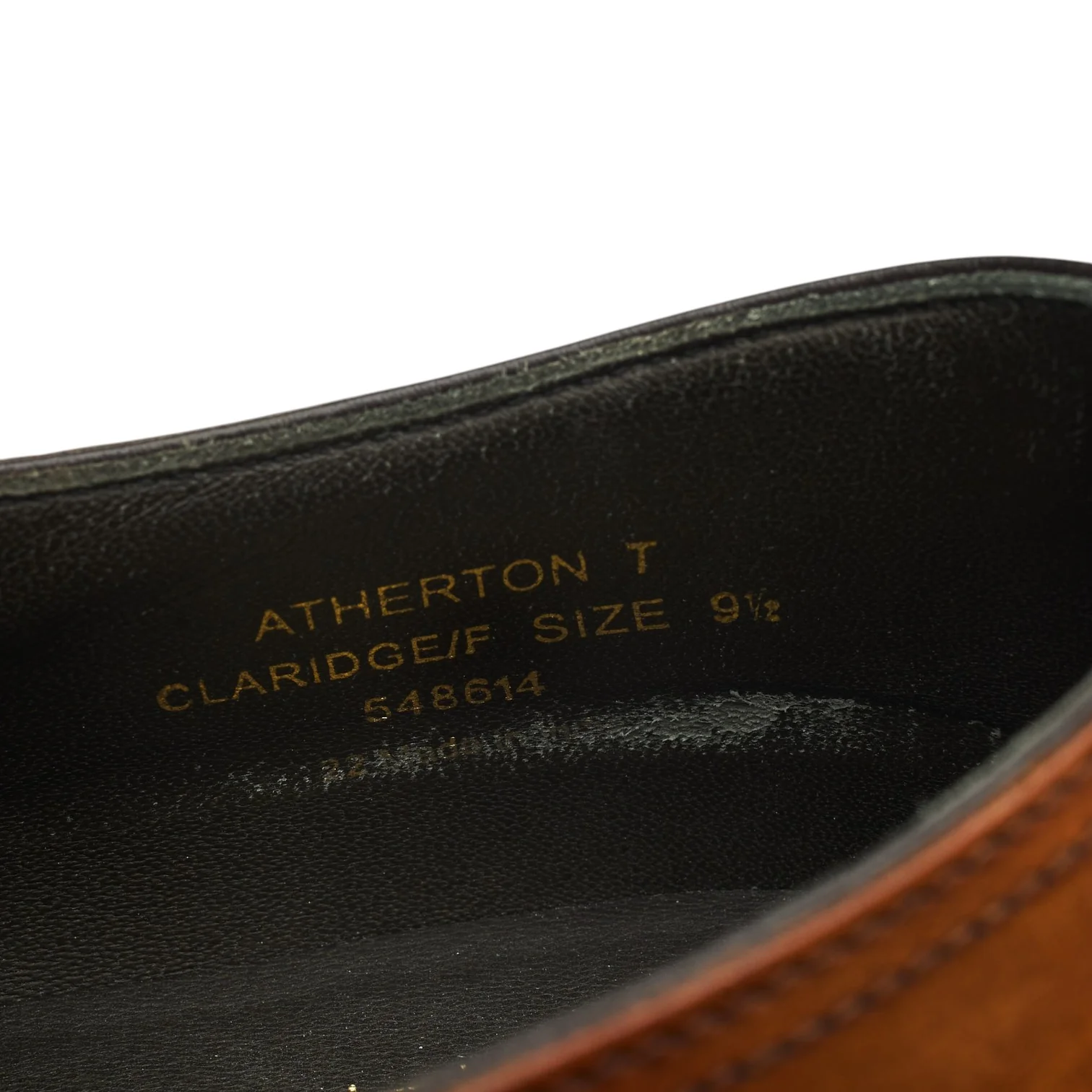 'Atherton' Tan Brown Leather Derby UK 9.5 F - Image 7