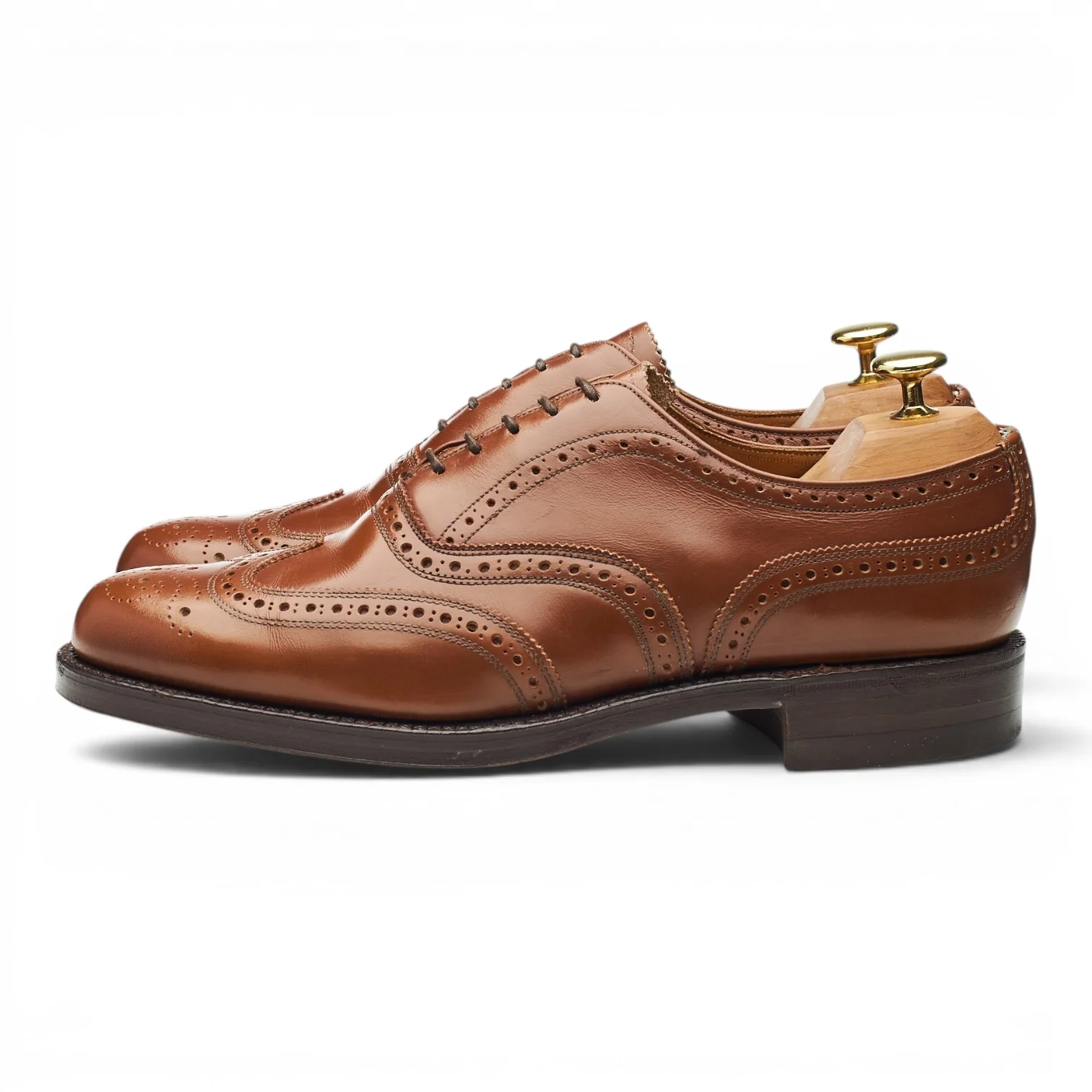 'Avon' Brown Leather Oxford Brogues UK 8 E - Image 3