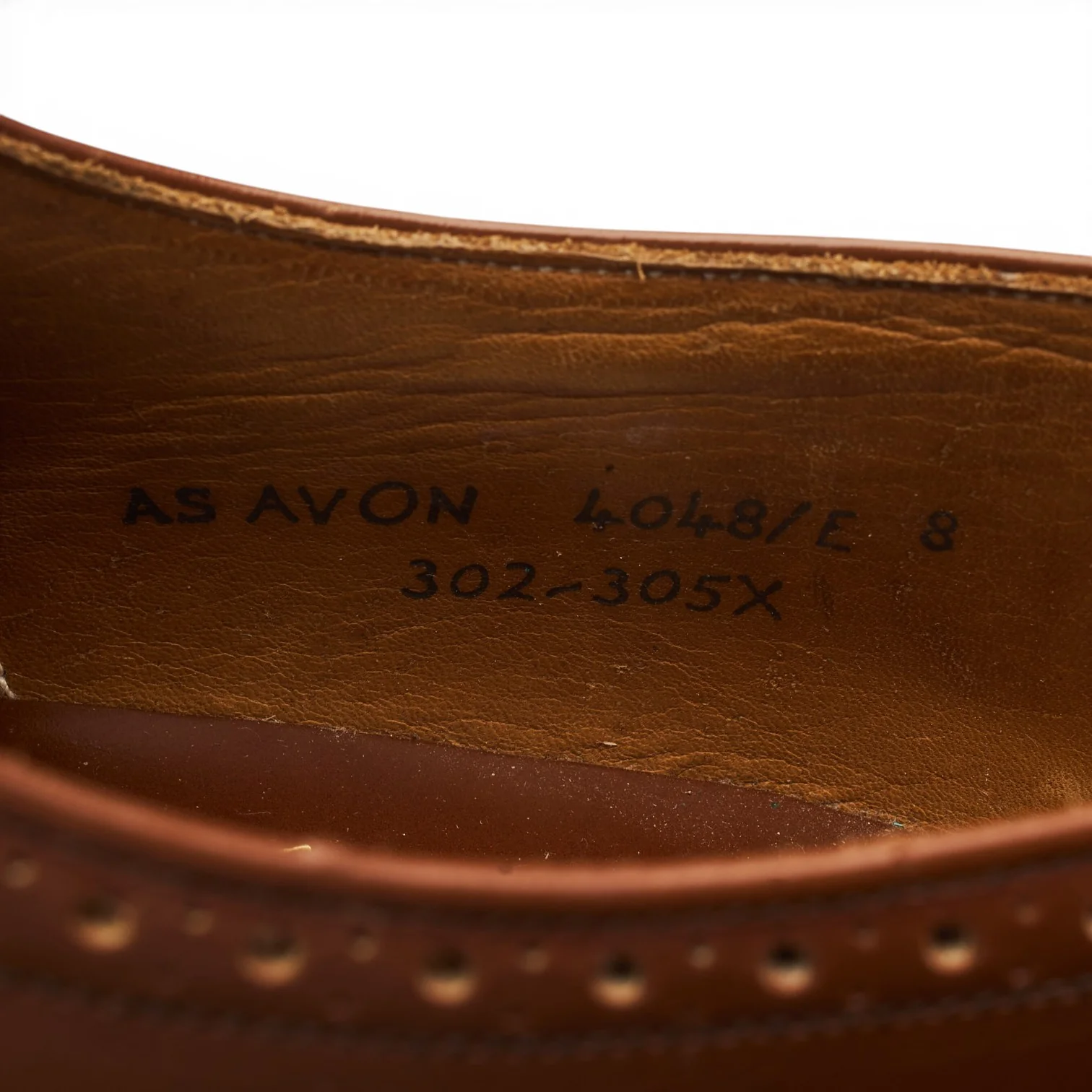 'Avon' Brown Leather Oxford Brogues UK 8 E - Image 7