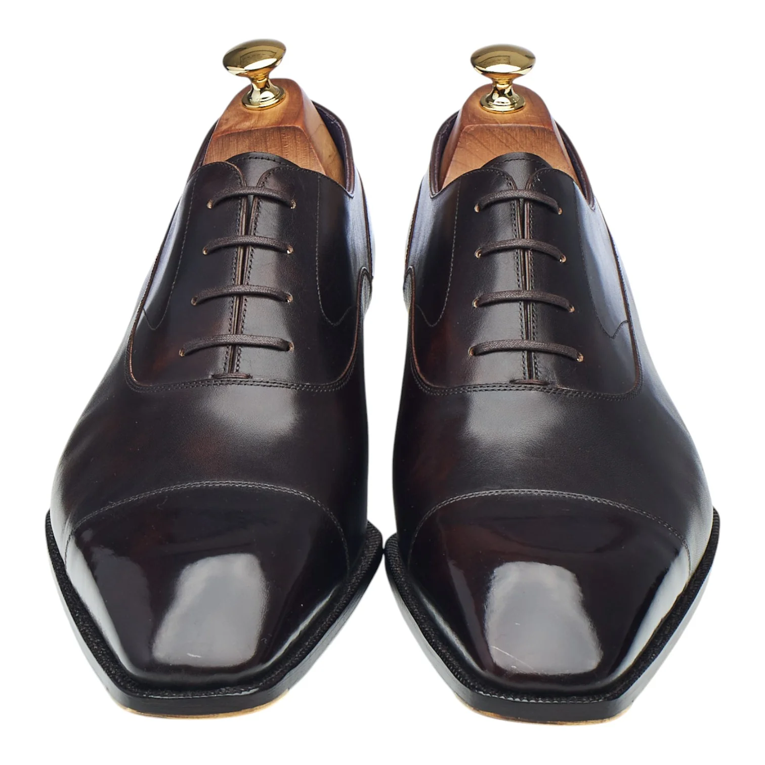 'Balmoral' Dark Brown Museum Leather Oxford UK 10 - Image 2