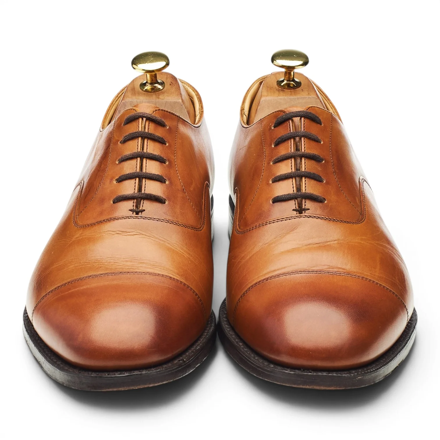 'Balmoral' Tan Brown Leather Oxford UK 8 G - Image 2