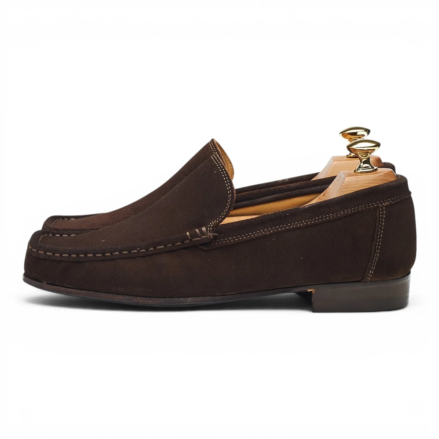 'Bari' Dark Brown Suede Loafers UK 6 EU 40 - Image 3