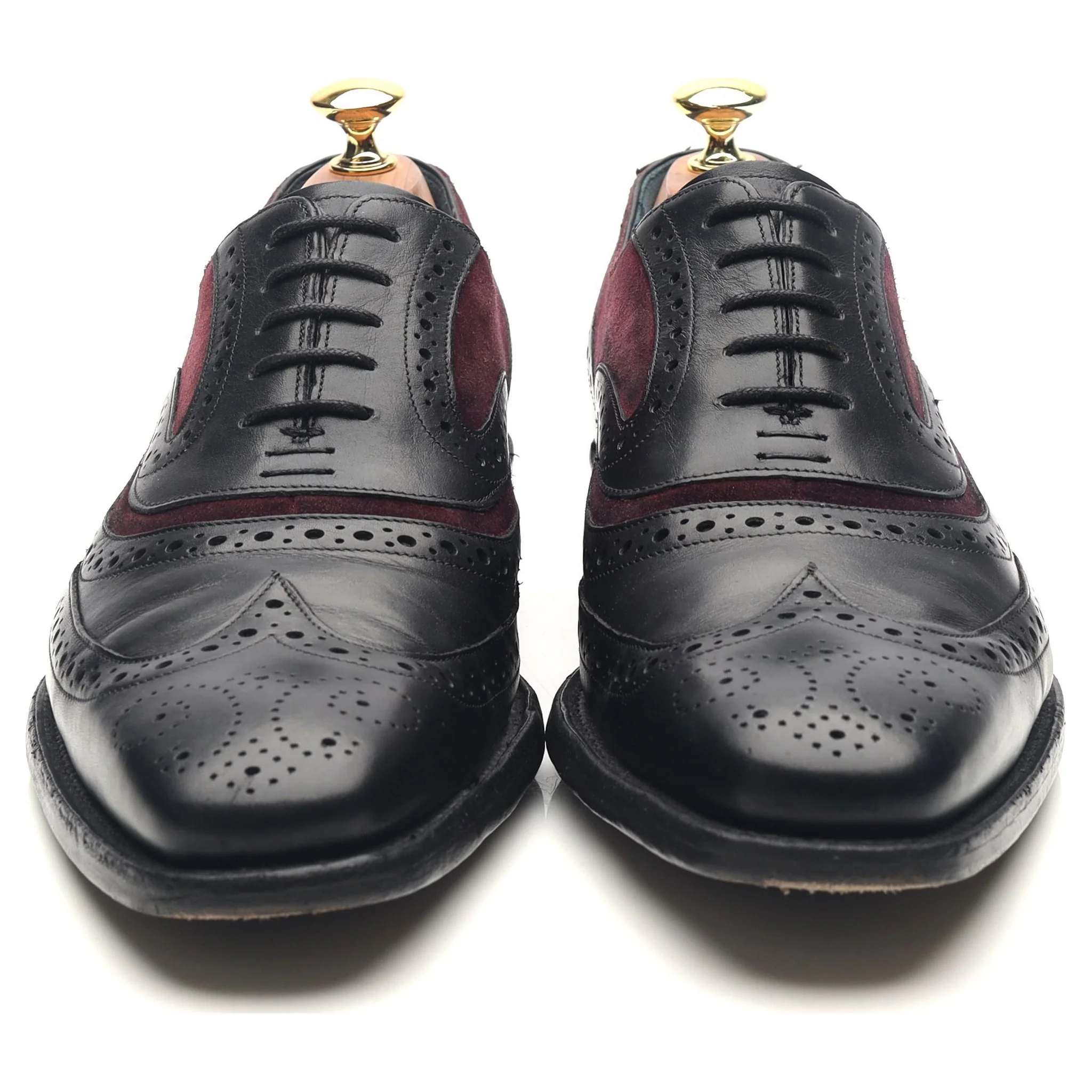 'McClean' Black Leather Brogues UK 8 F - Image 8