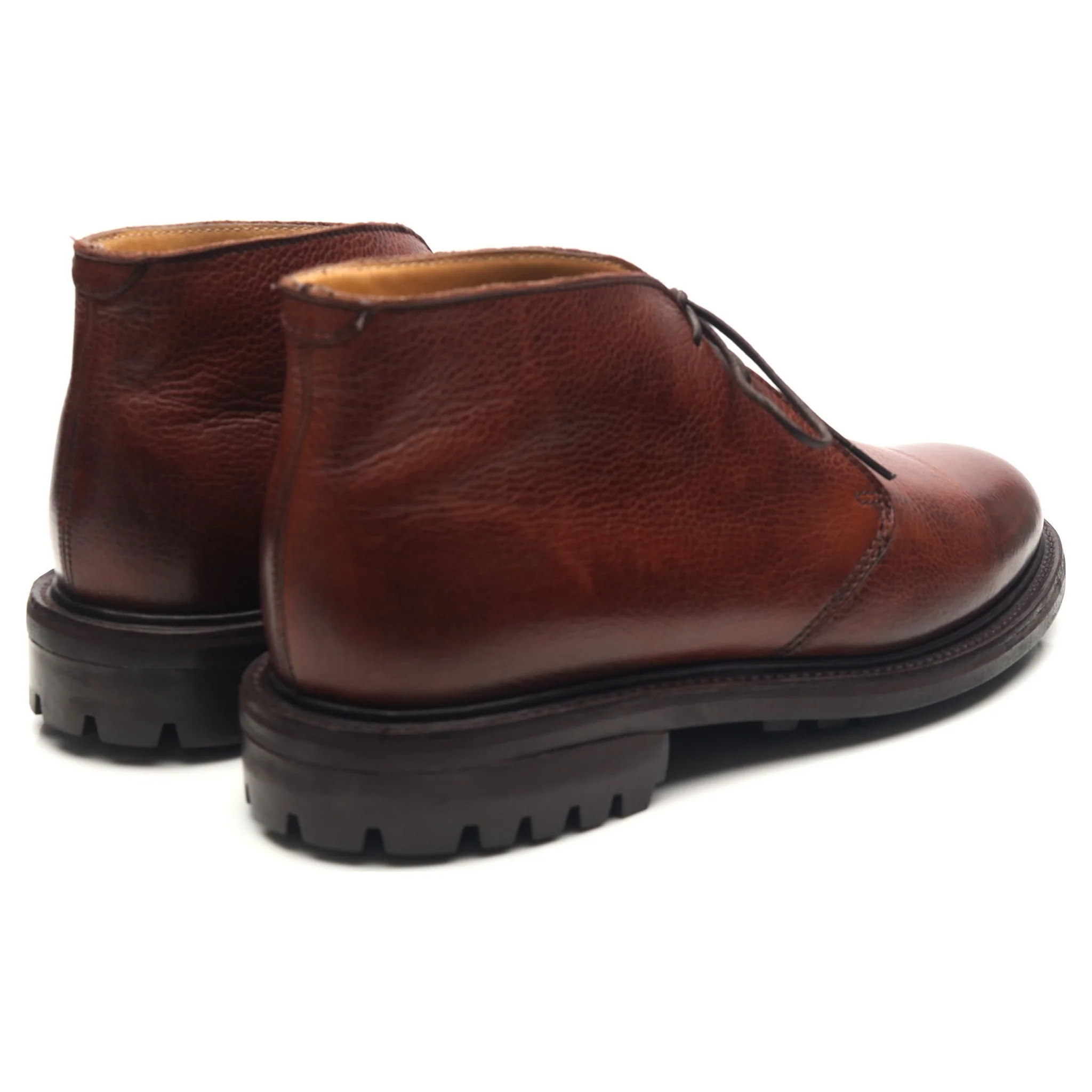 Brown Leather Chukka Boots UK 7.5 F - Image 5