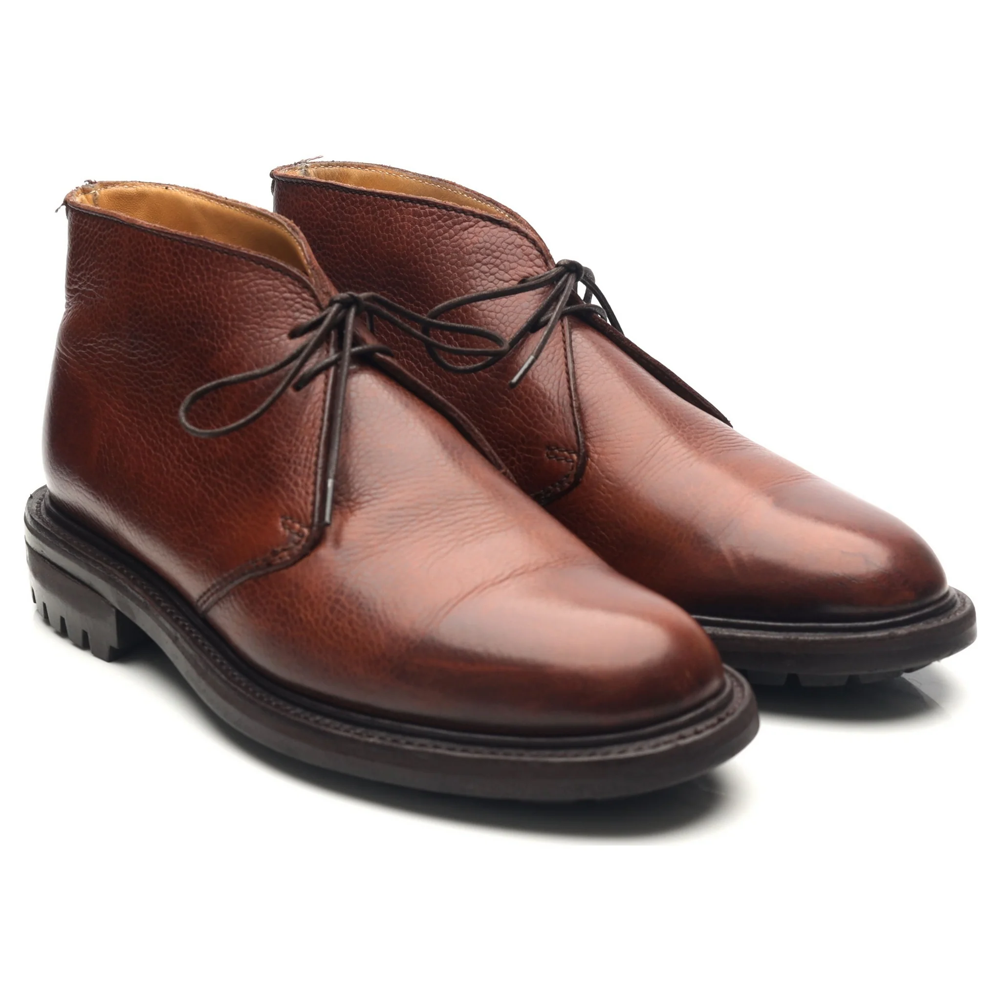 Brown Leather Chukka Boots UK 7.5 F - Image 7