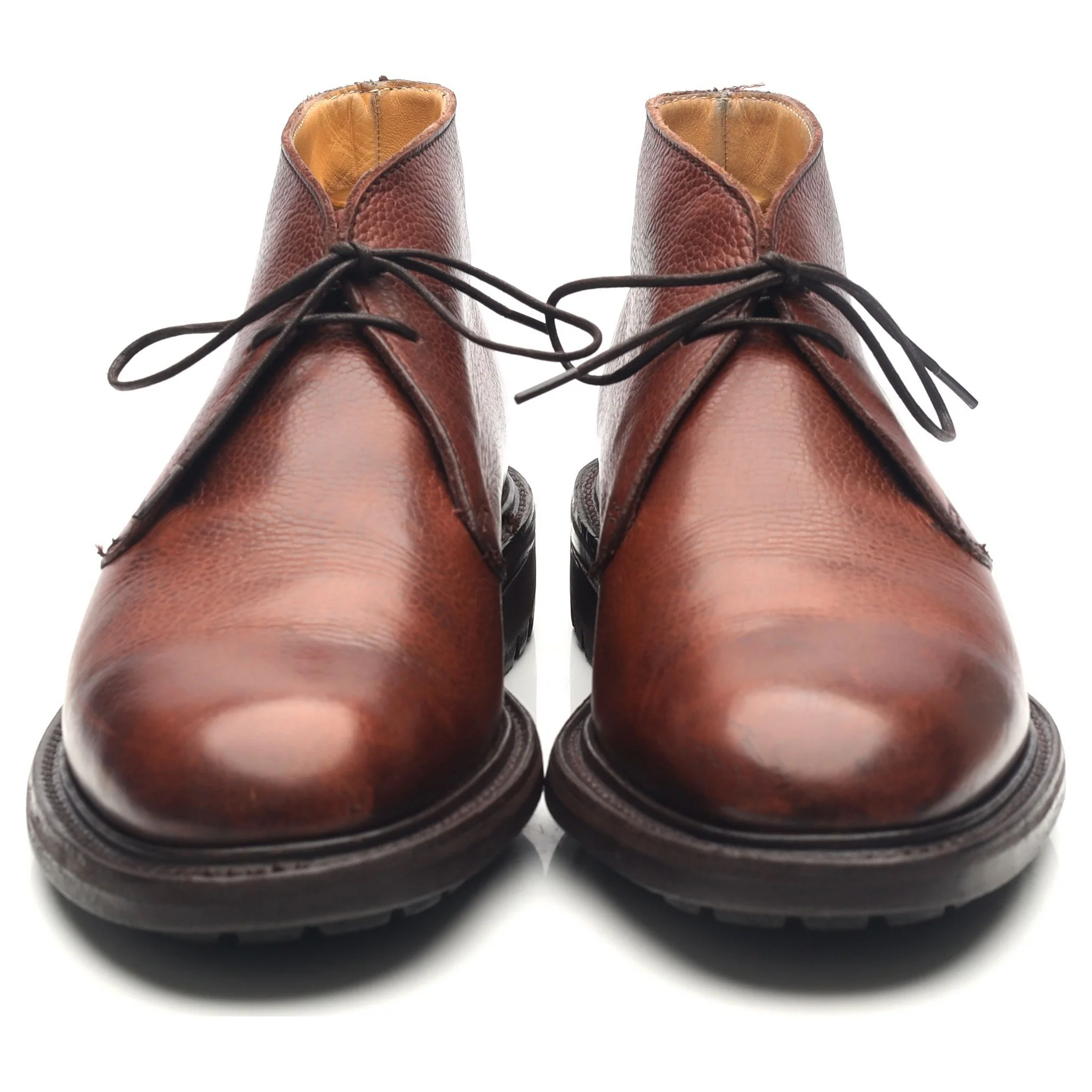 Brown Leather Chukka Boots UK 7.5 F - Image 8