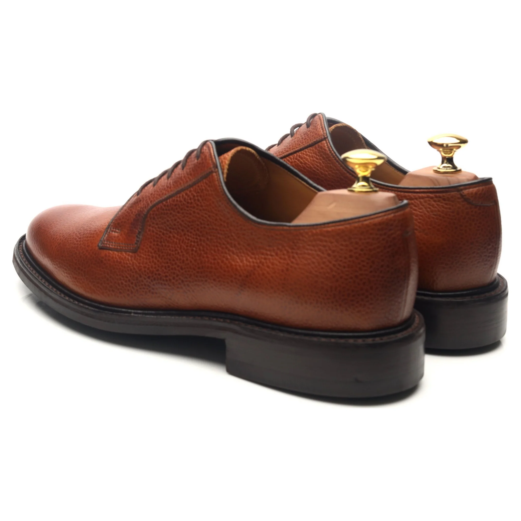 'Nairn' Tan Brown Leather Derby UK 8 F - Image 3