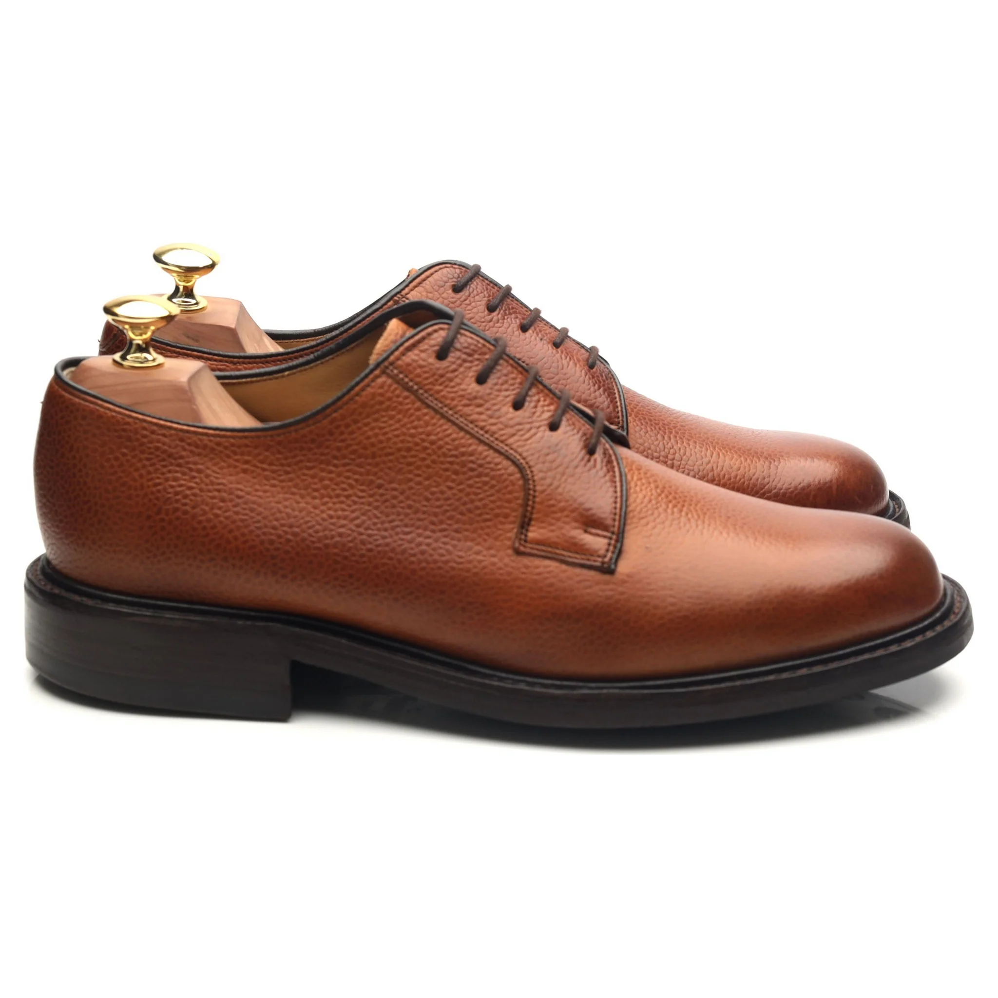 'Nairn' Tan Brown Leather Derby UK 8 F - Image 6