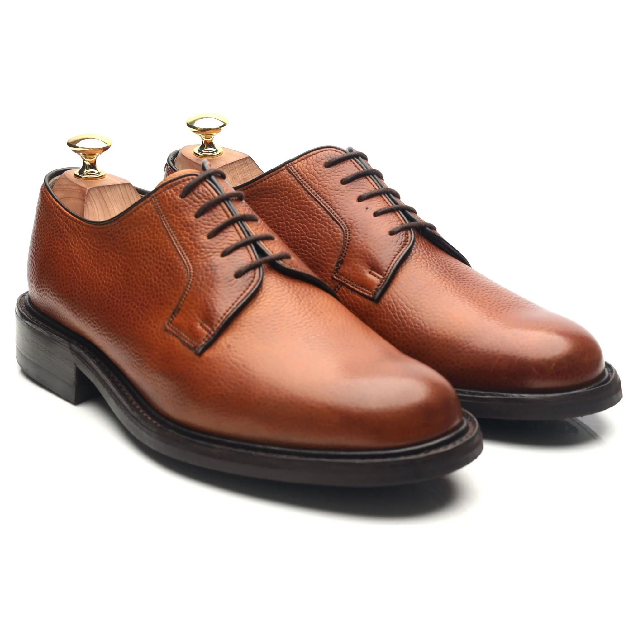 'Nairn' Tan Brown Leather Derby UK 8 F - Image 7