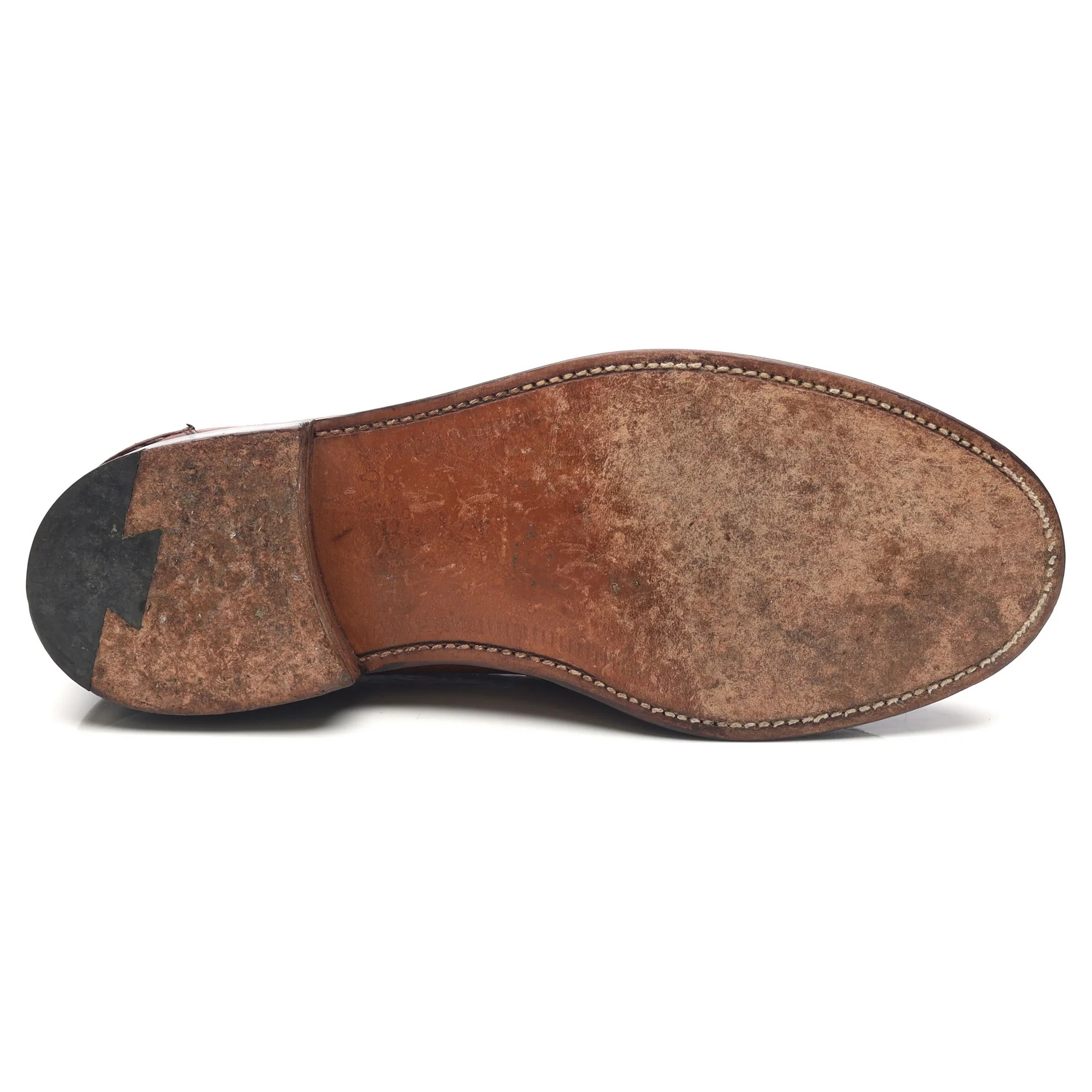 Tan Brown Leather Loafers UK 9.5 F - Image 11