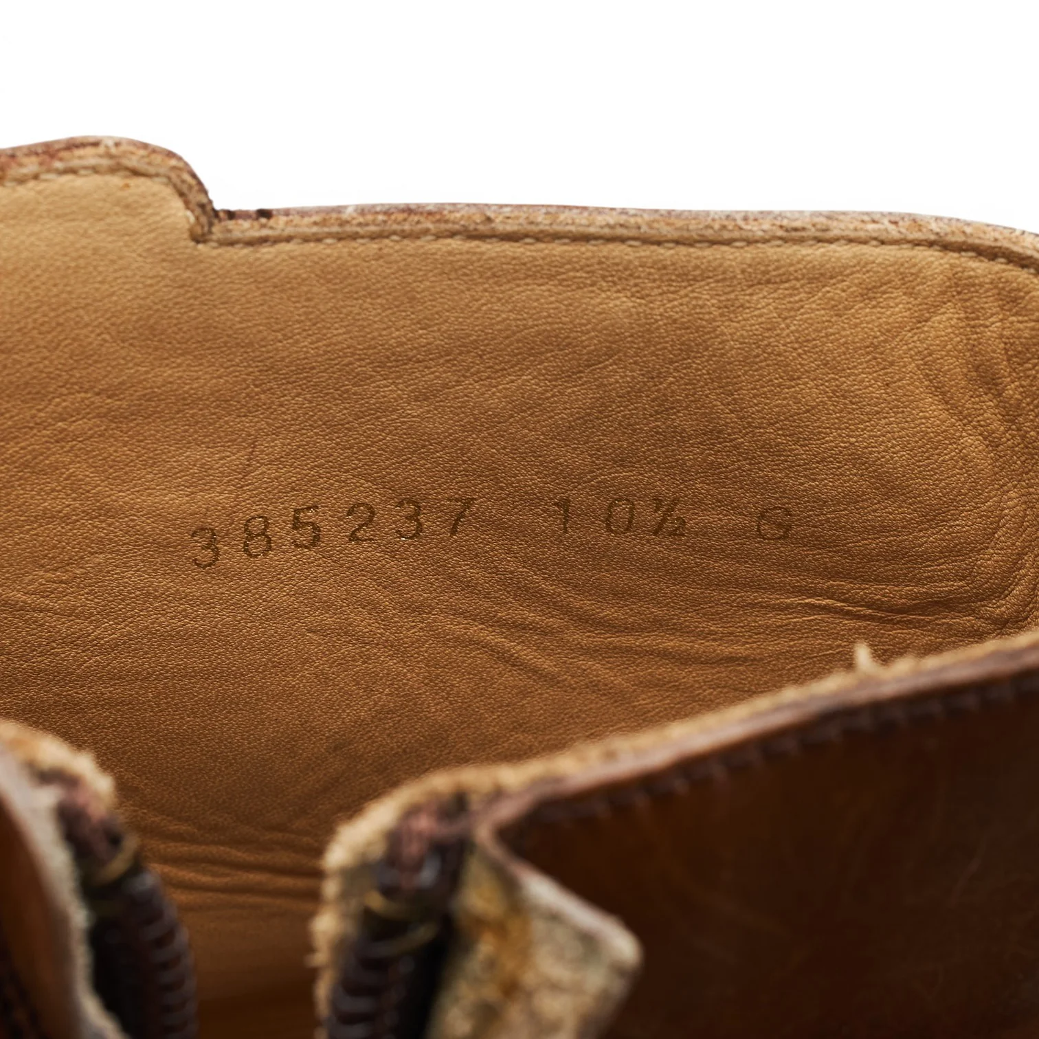 Brown Leather Zip-up Jodhpur Boots UK 10.5 G - Image 7