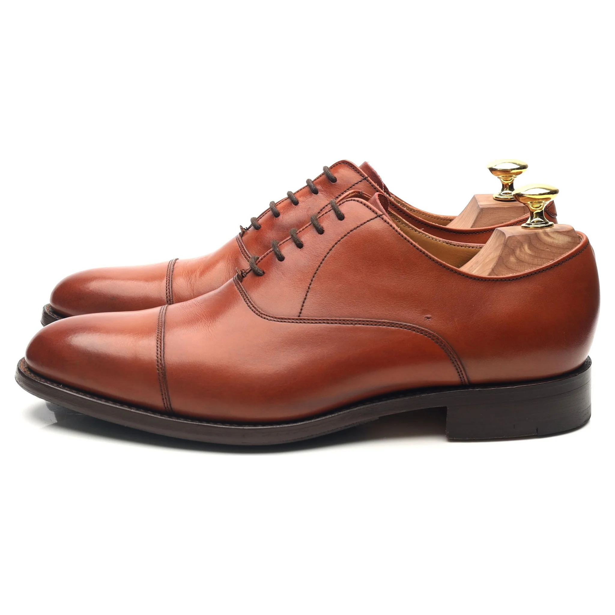 'Duxford' Tan Brown Leather Oxford UK 7 G - Image 2