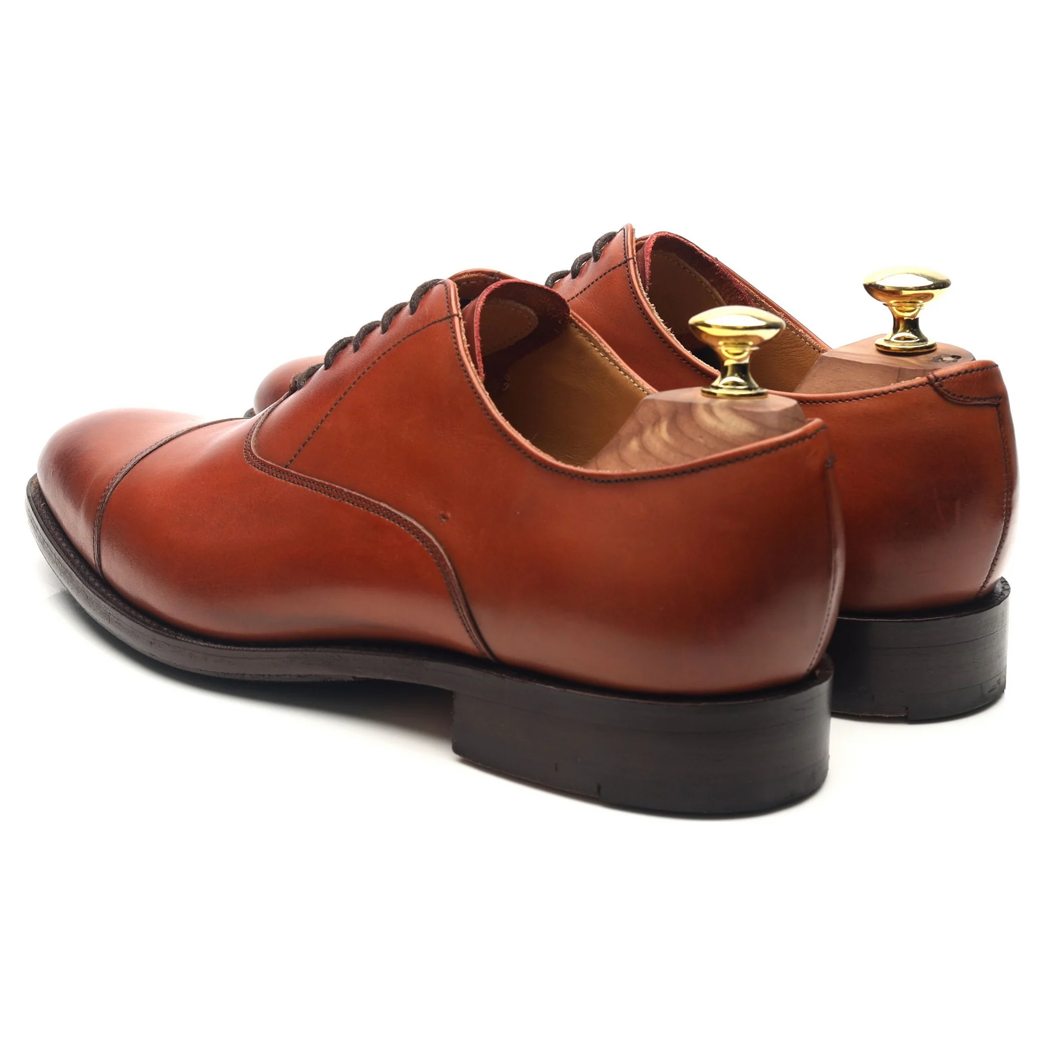 'Duxford' Tan Brown Leather Oxford UK 7 G - Image 3
