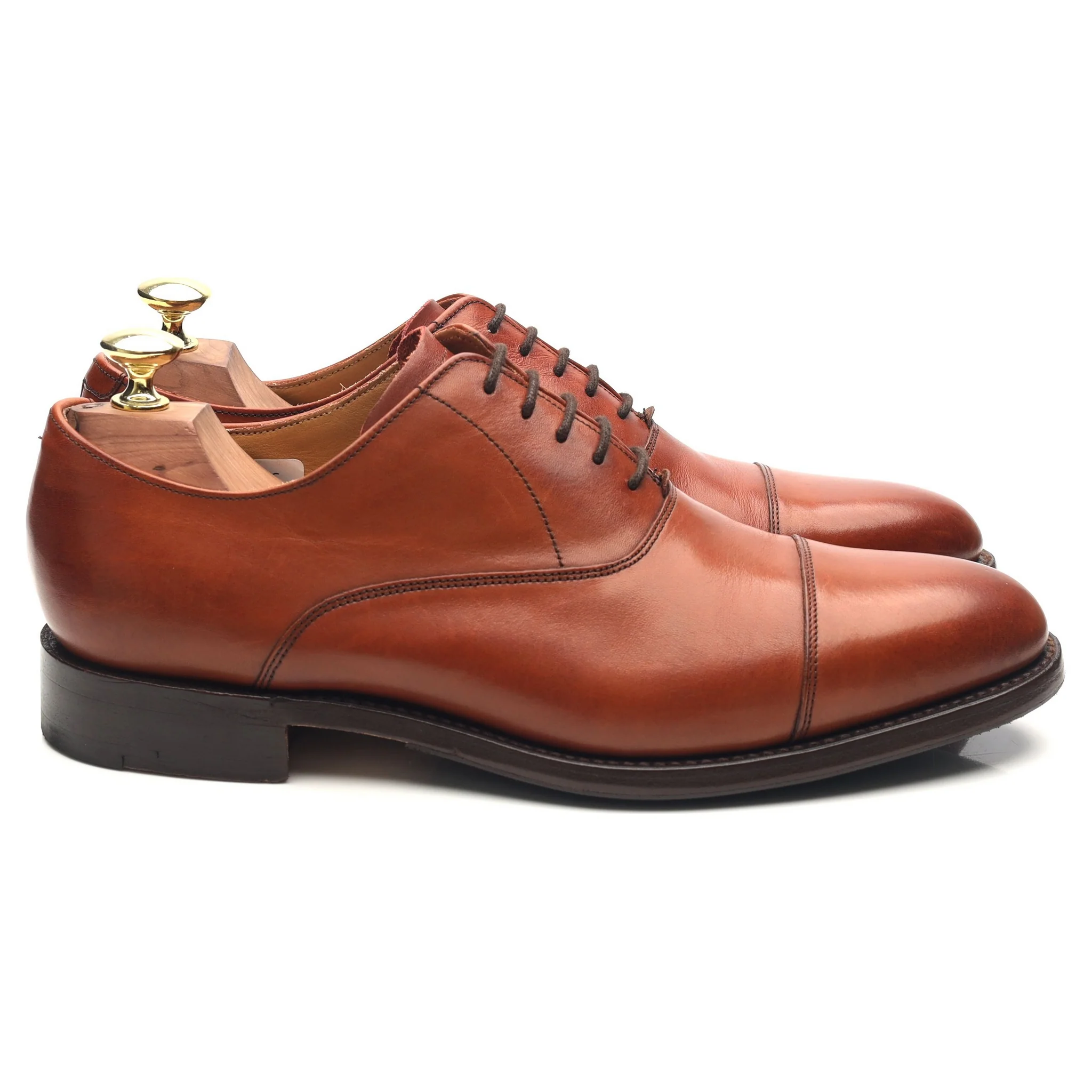 'Duxford' Tan Brown Leather Oxford UK 7 G - Image 6