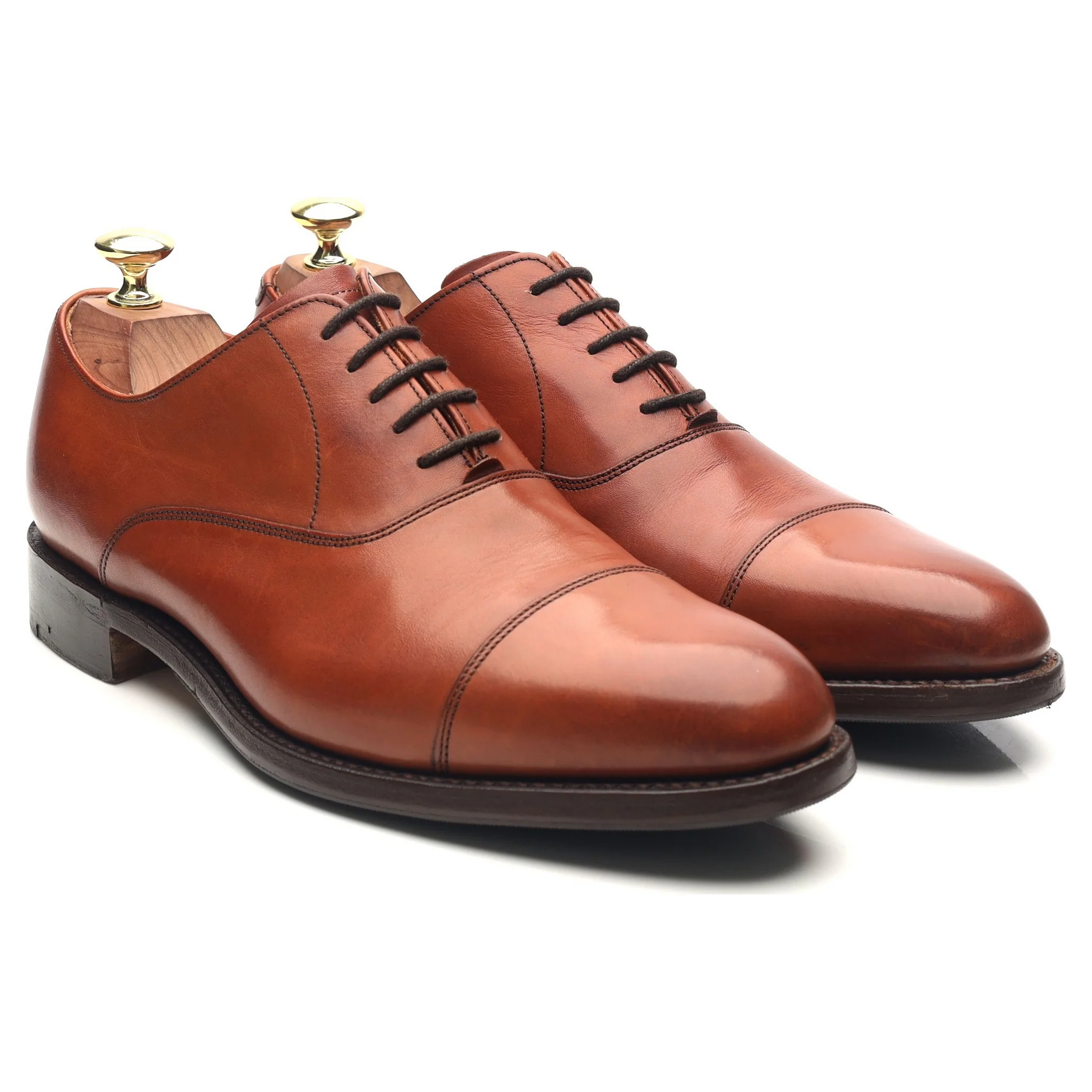 'Duxford' Tan Brown Leather Oxford UK 7 G - Image 7