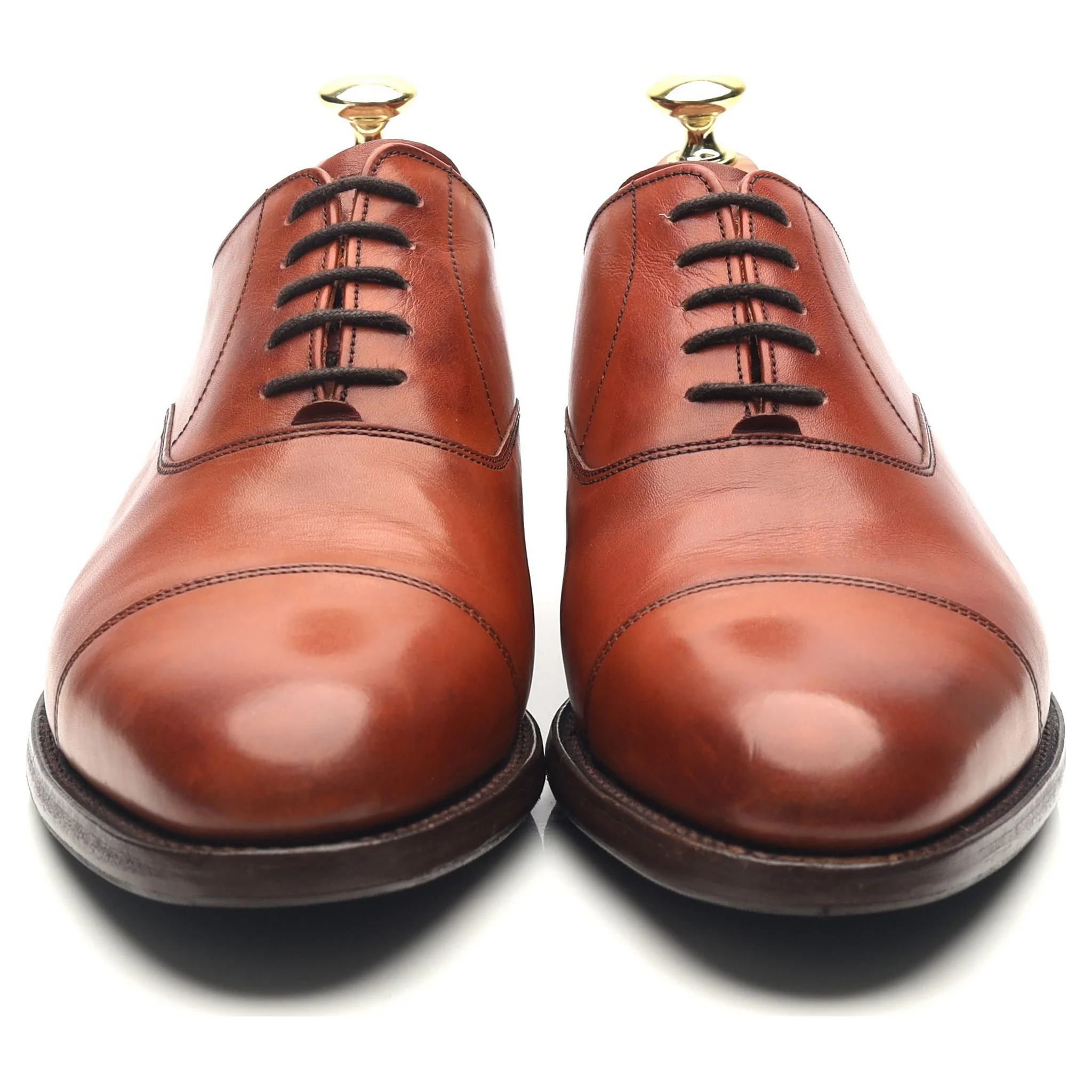 'Duxford' Tan Brown Leather Oxford UK 7 G - Image 8