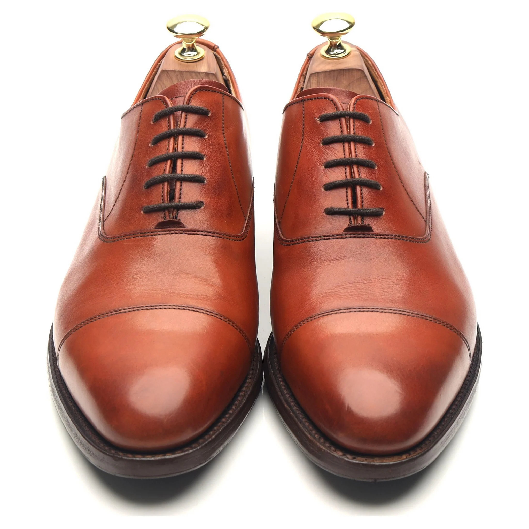 'Duxford' Tan Brown Leather Oxford UK 7 G - Image 9