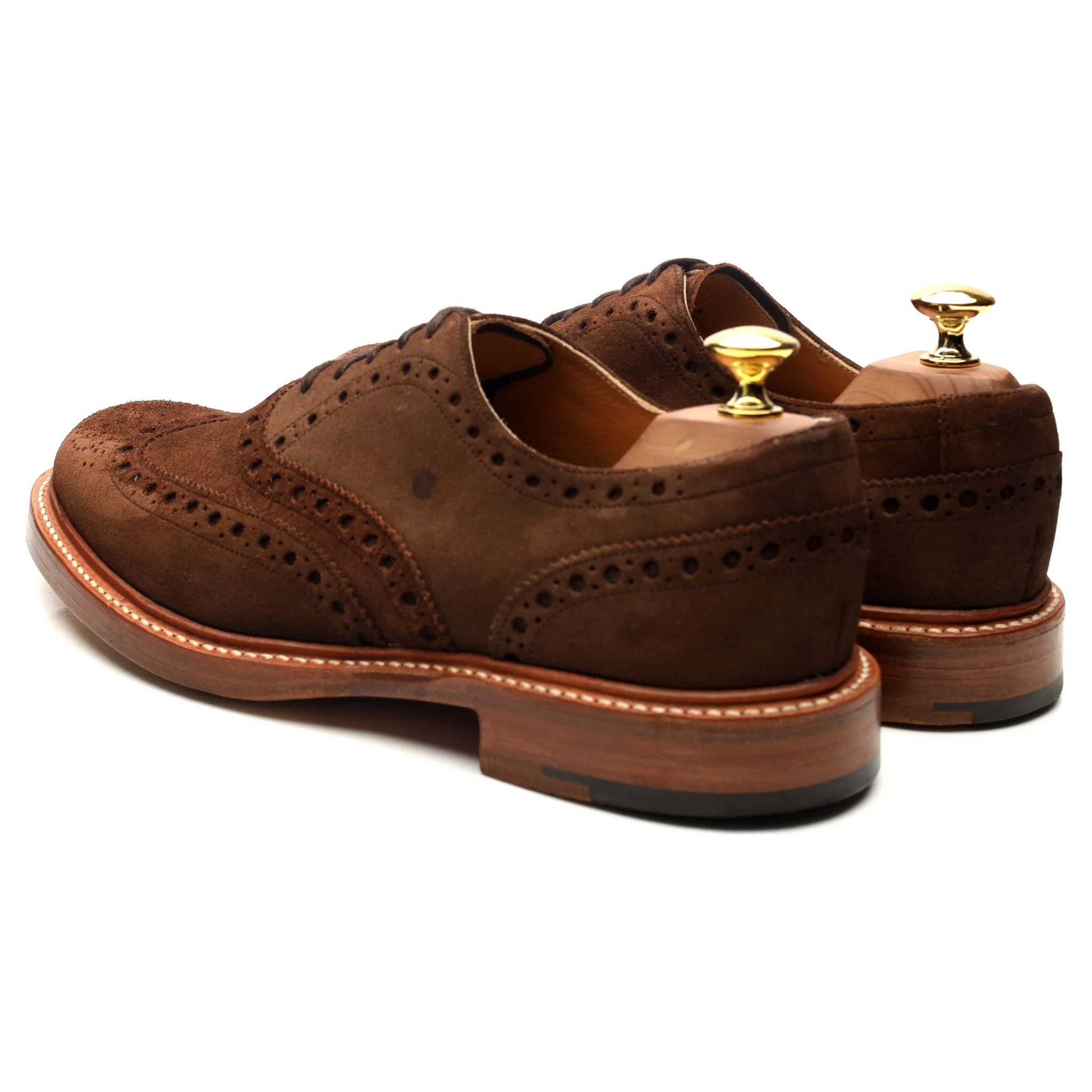 Brown Suede Brogues UK 8 F - Image 3
